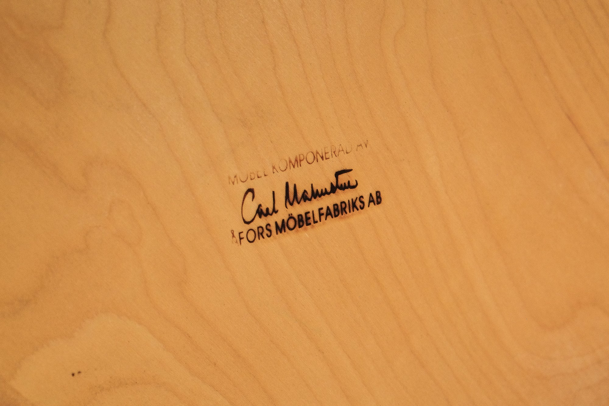 Round Carl Malmsten Coffee Table, Åfors Möbelfabriks AB