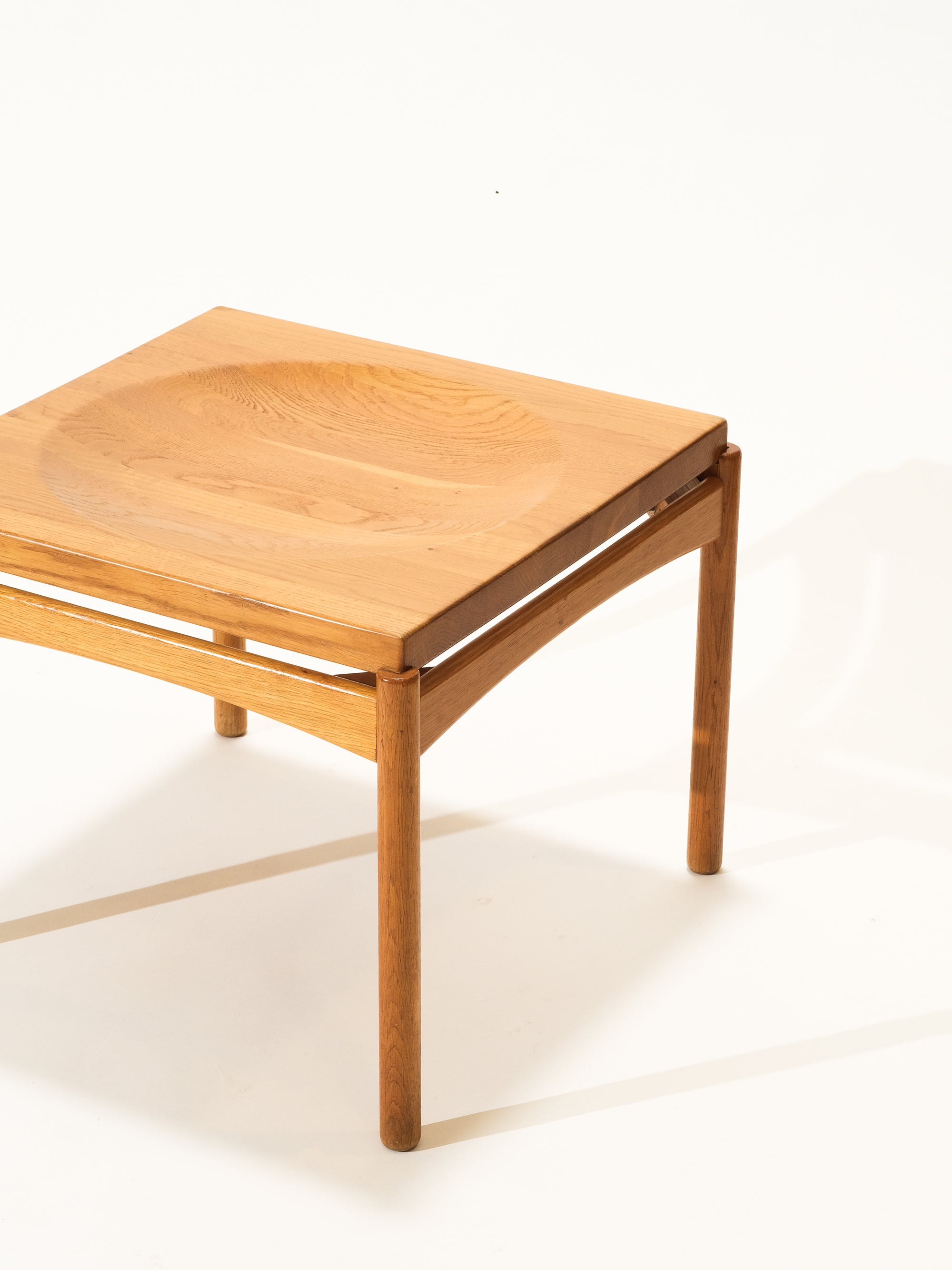 Solid Oak Coffee/Tray Table by Gunnar Myrstrand for Källemo, Sweden, 1960s