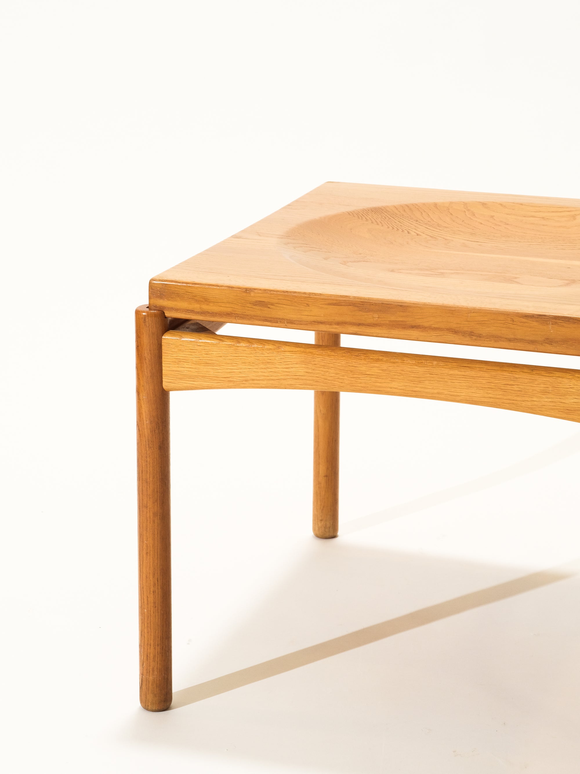 Solid Oak Coffee/Tray Table by Gunnar Myrstrand for Källemo, Sweden, 1960s