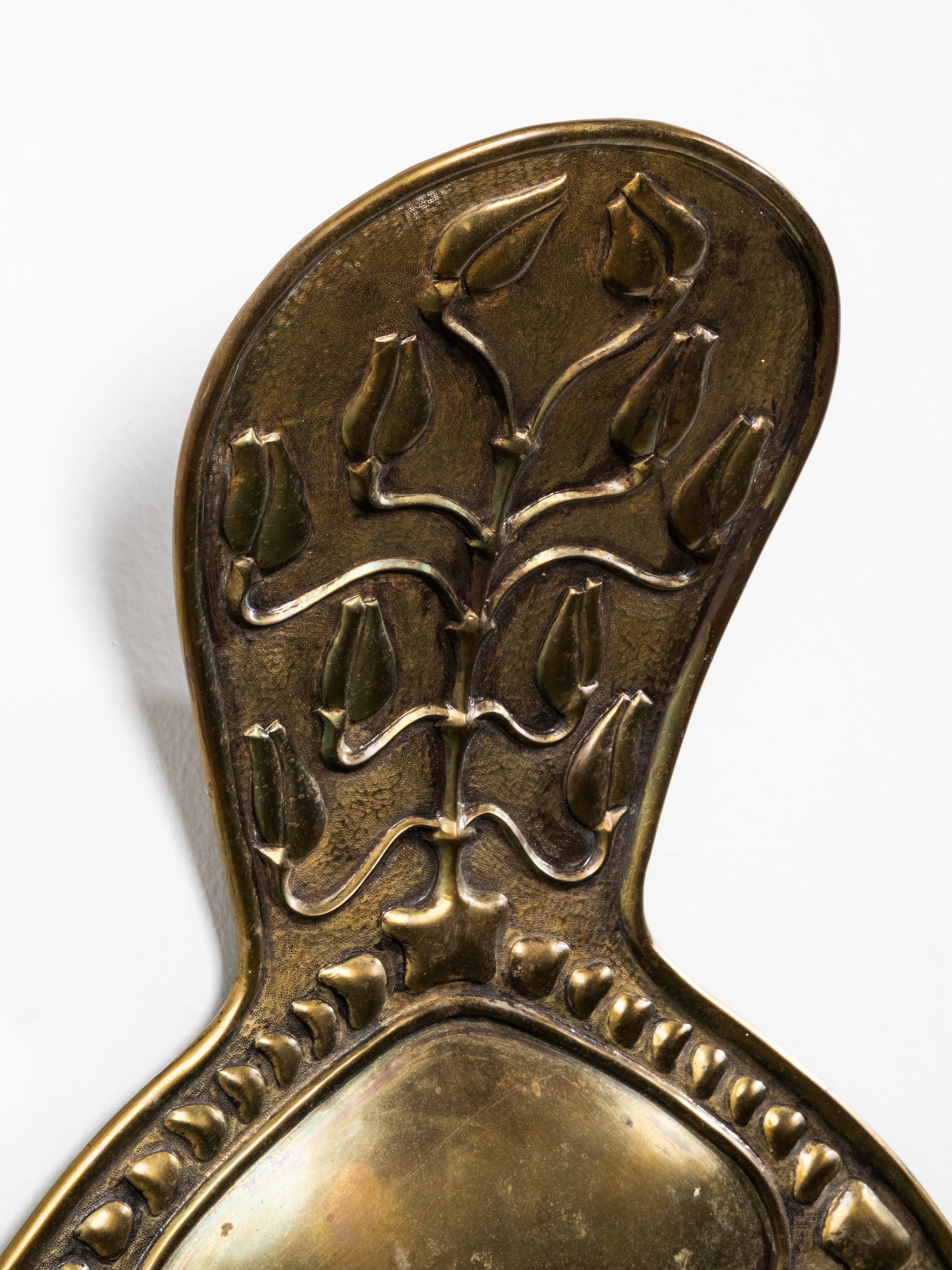 Finnish Art Nouveau Brass Candle Wall Sconce, Early 20th Century