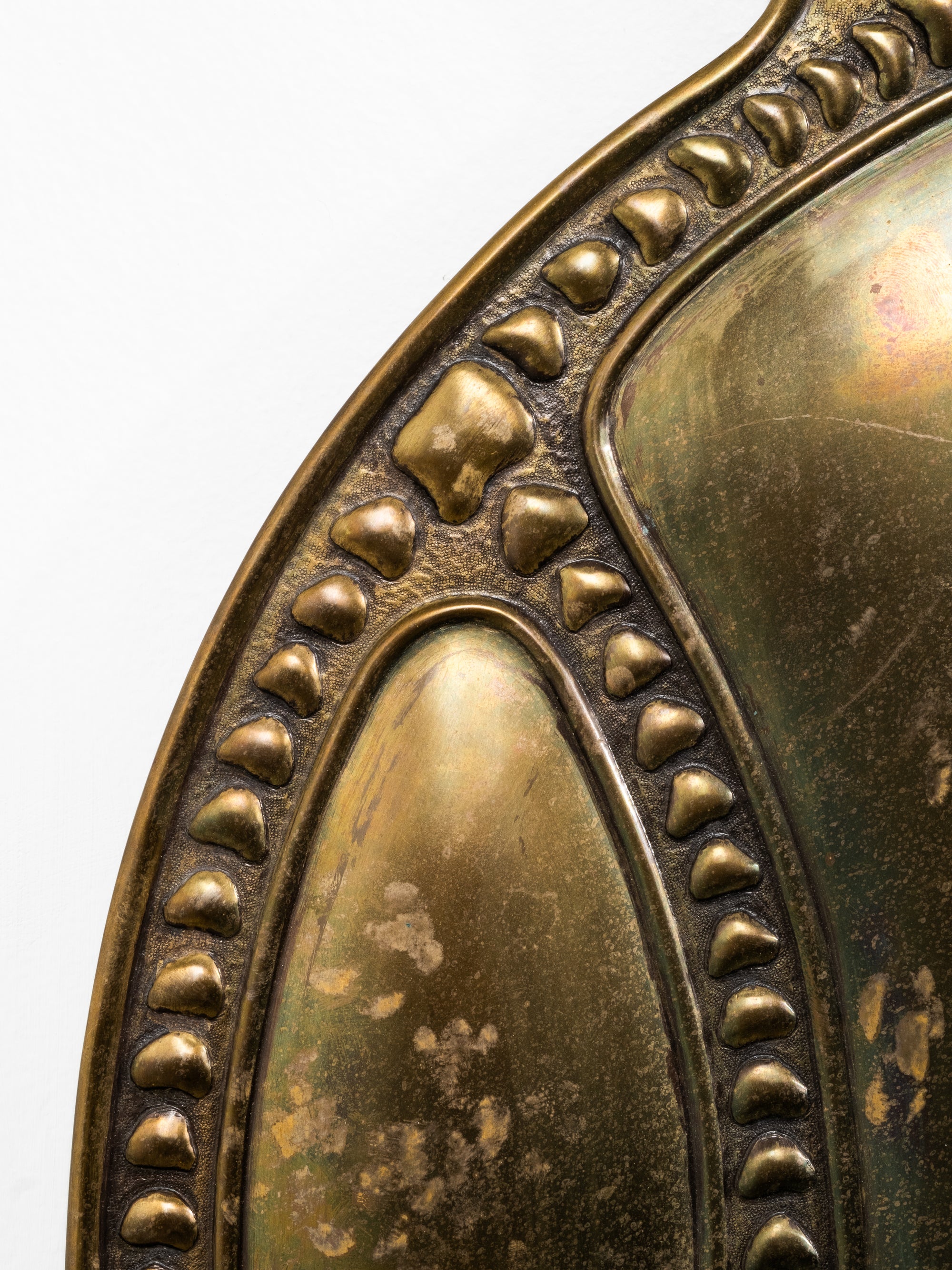 Finnish Art Nouveau Brass Candle Wall Sconce, Early 20th Century