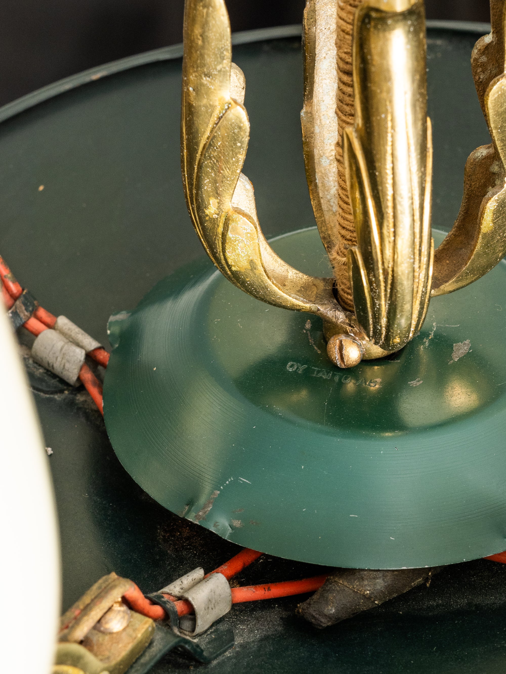 Chandelier Model 1374/5 by Paavo Tynell for Taito Oy, Finland, 1930s