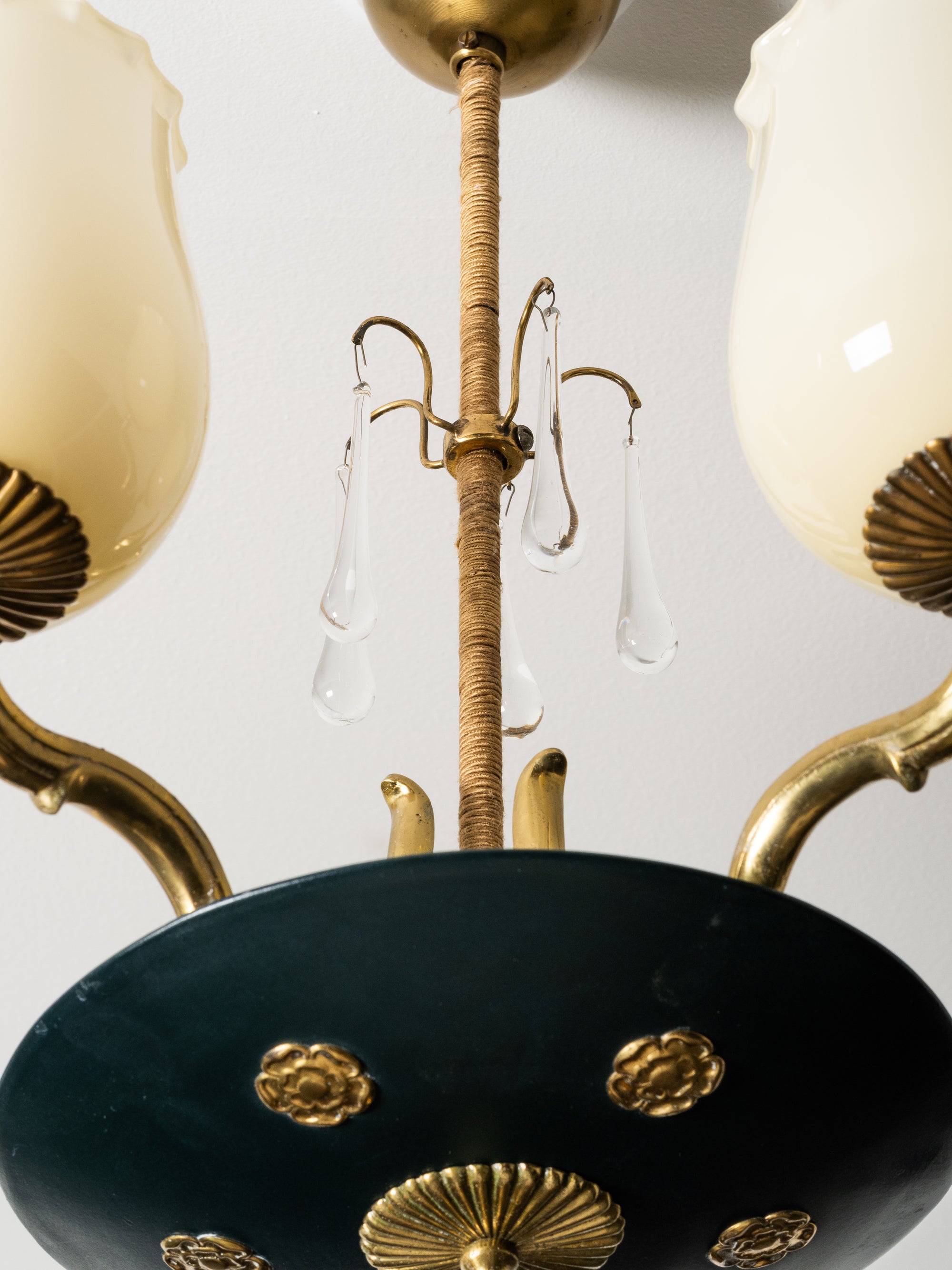 Chandelier Model 1374/5 by Paavo Tynell for Taito Oy, Finland, 1930s