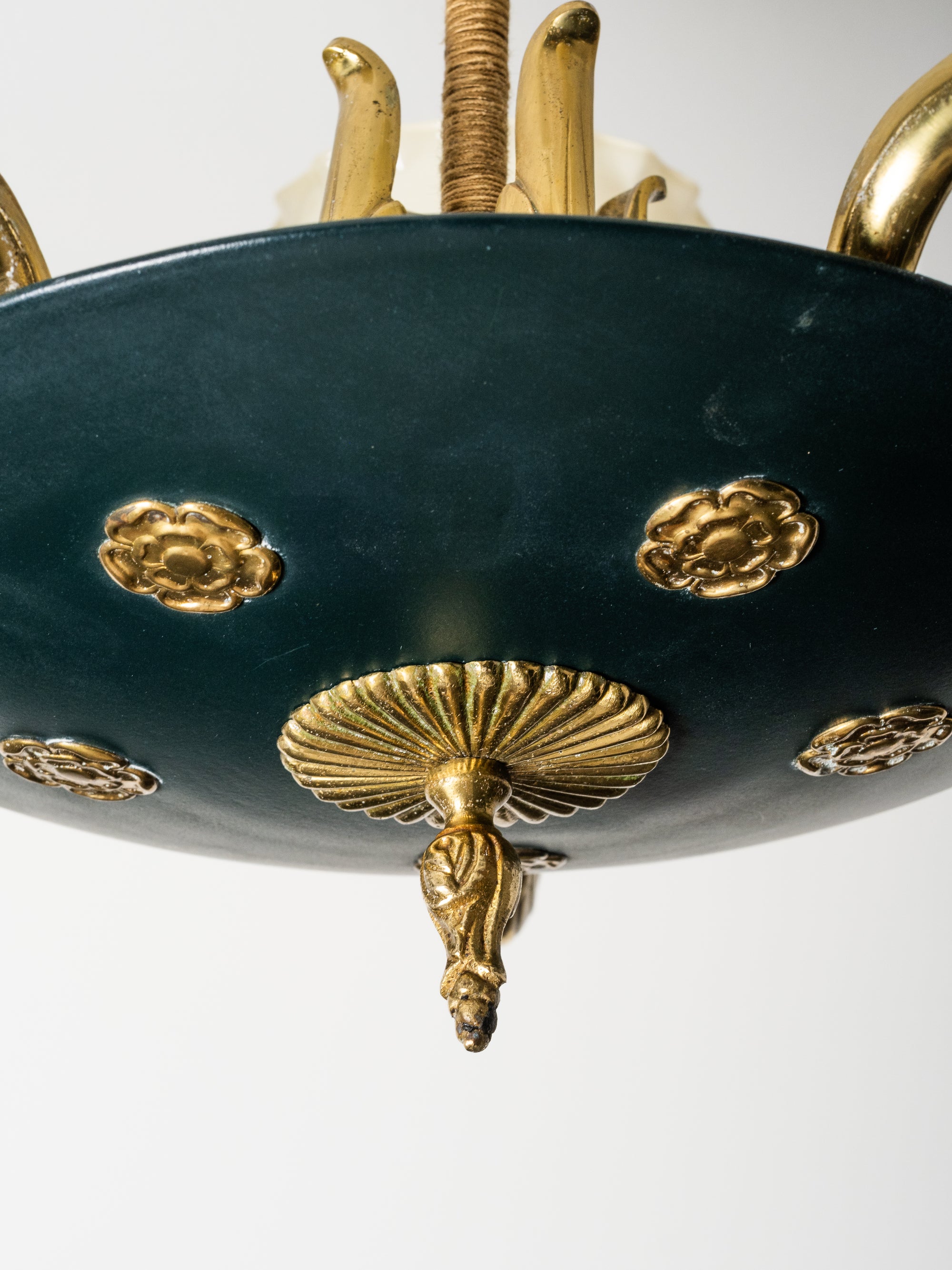 Chandelier Model 1374/5 by Paavo Tynell for Taito Oy, Finland, 1930s