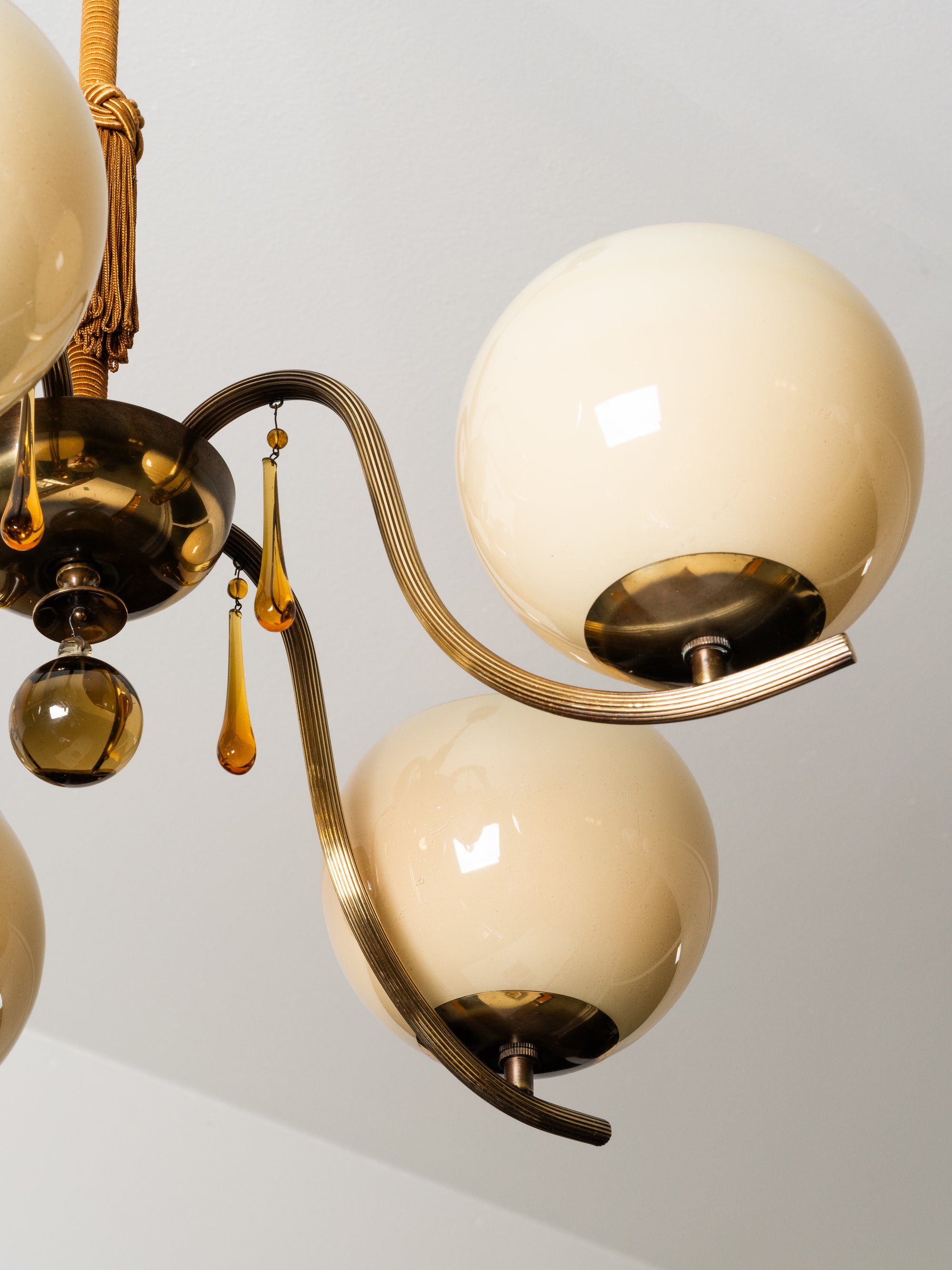 Paavo Tynell Chandelier Model 1456/5 for Taito Oy, Finland, 1930s