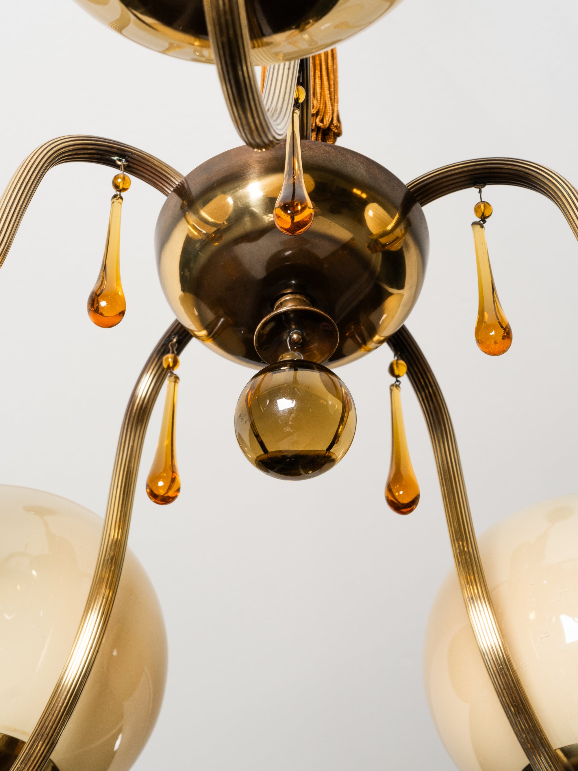 Paavo Tynell Chandelier Model 1456/5 for Taito Oy, Finland, 1930s