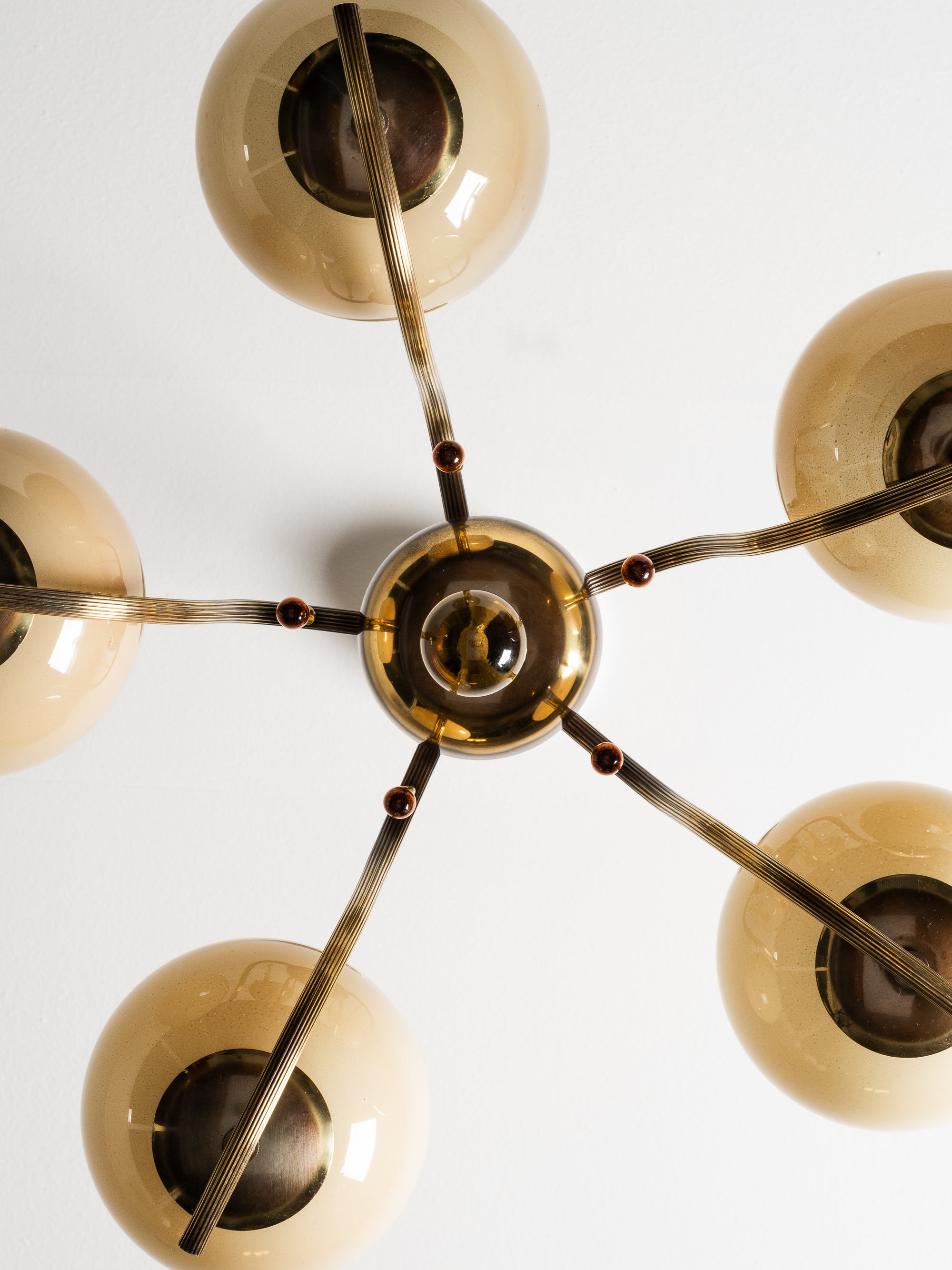 Paavo Tynell Chandelier Model 1456/5 for Taito Oy, Finland, 1930s