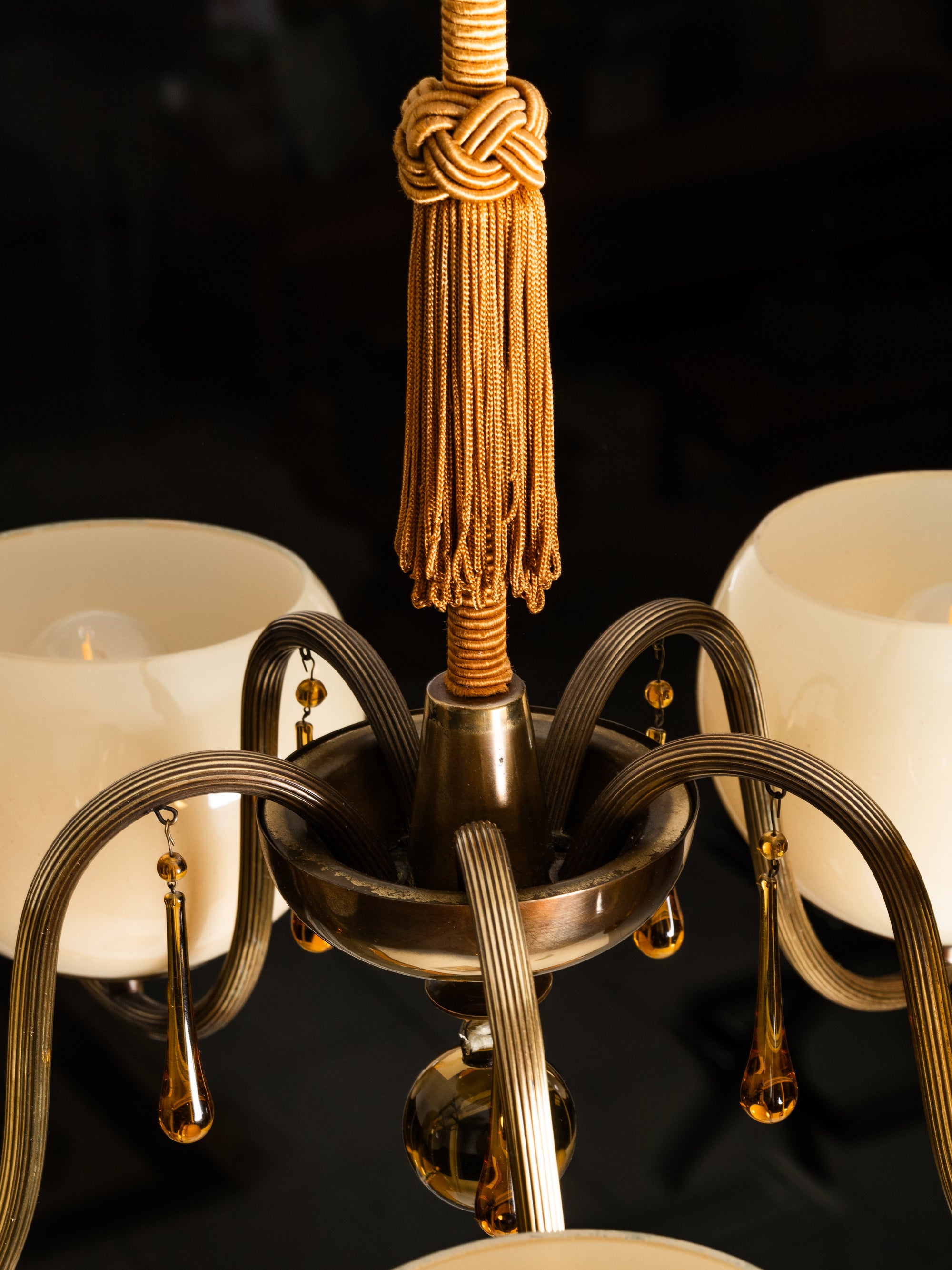 Paavo Tynell Chandelier Model 1456/5 for Taito Oy, Finland, 1930s