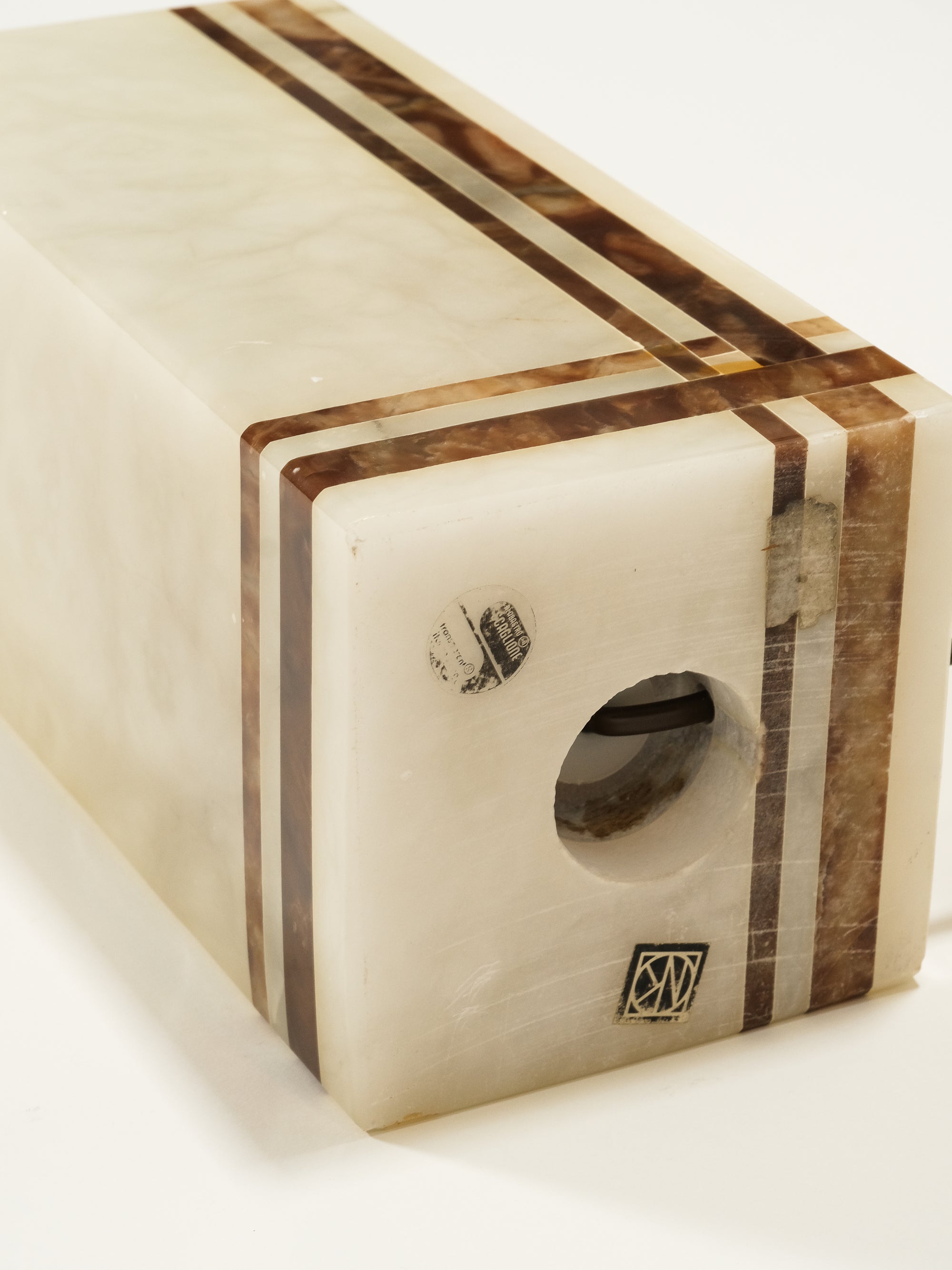 Italian Alabaster Table Lamp by Scaglione, 1960s