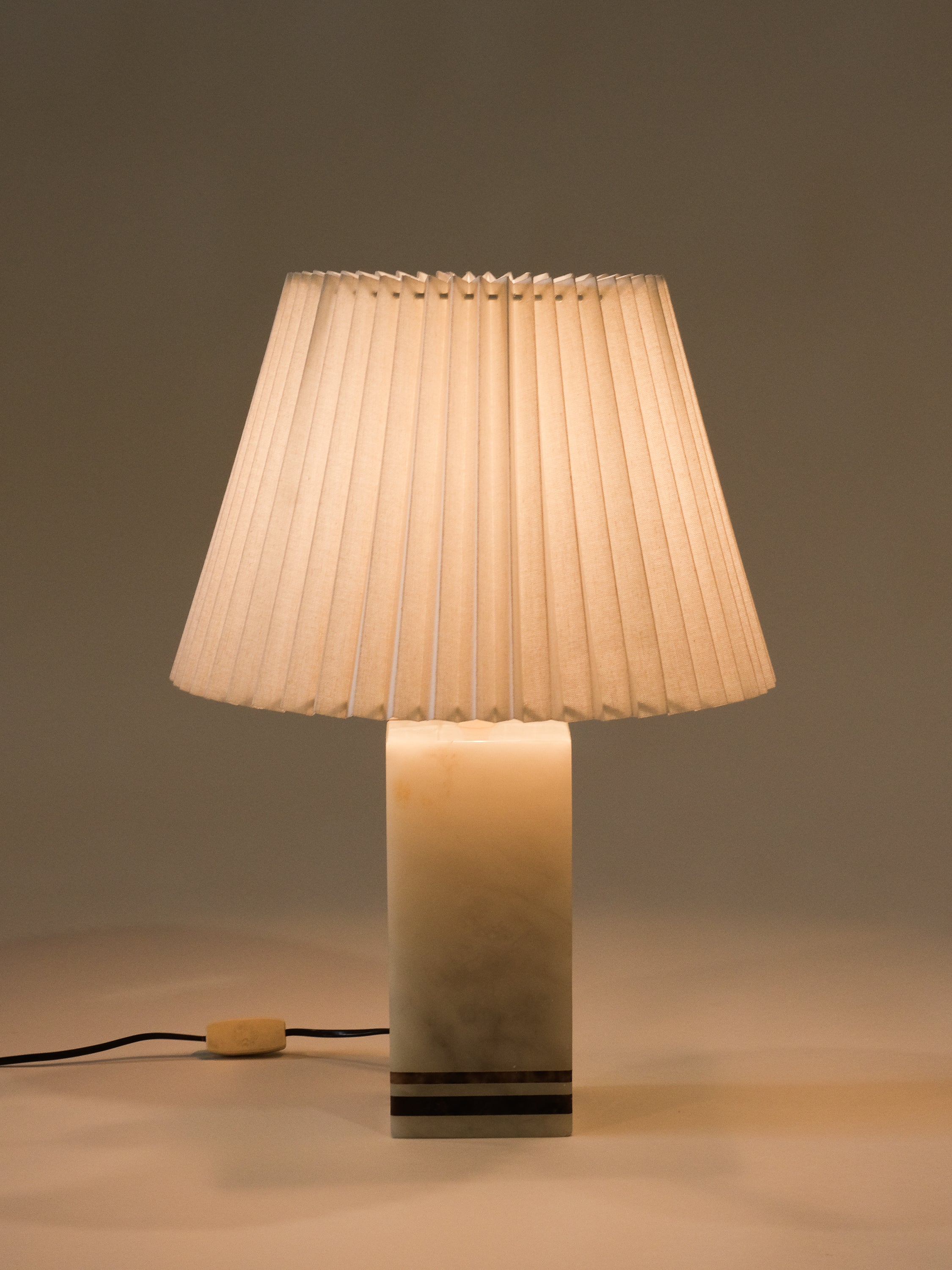 Italian Alabaster Table Lamp by Scaglione, 1960s