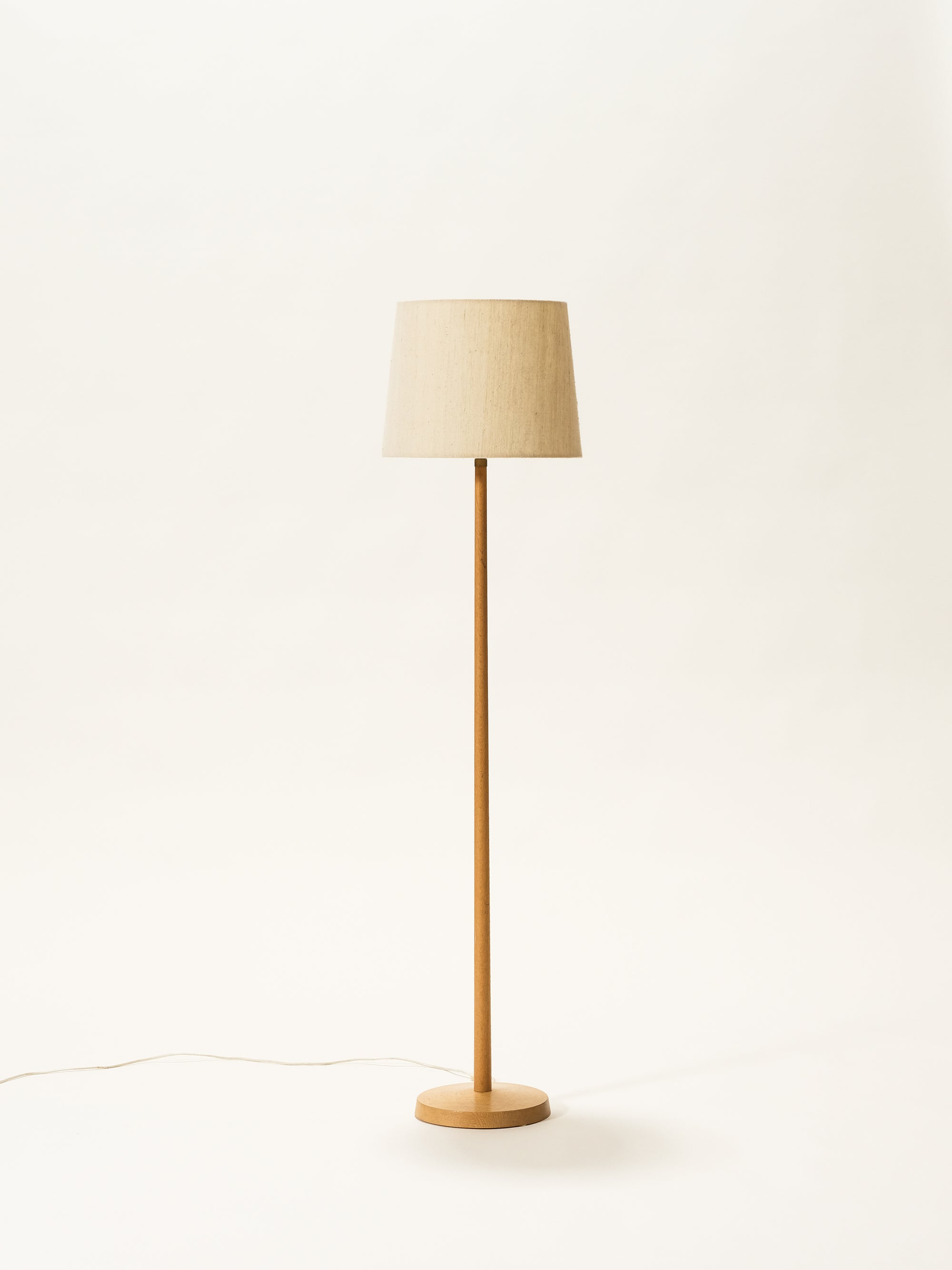 Oak Floor Lamp by Uno &amp; Östen Kristiansson for Luxus, Sweden, 1960s