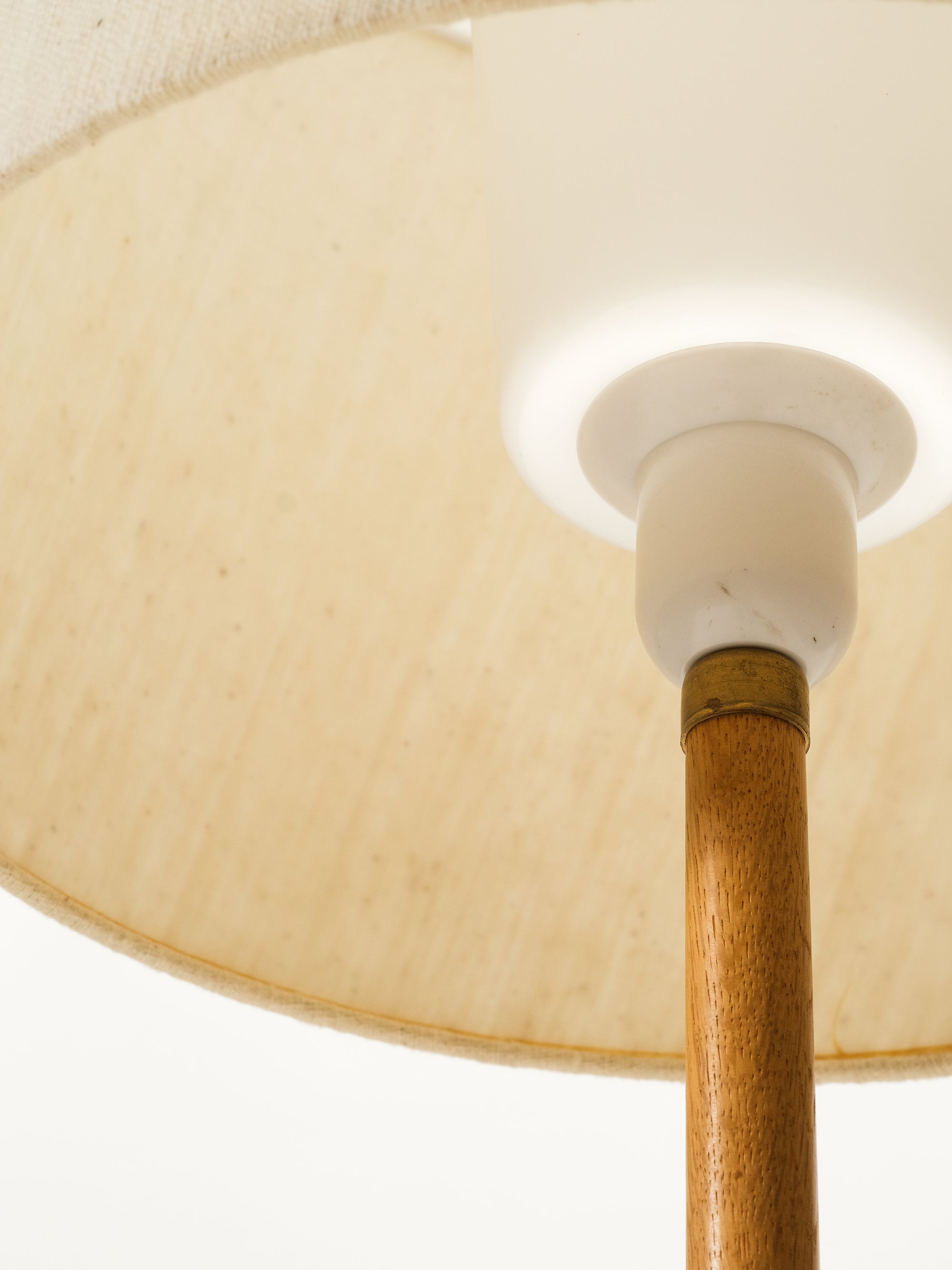 Oak Floor Lamp by Uno &amp; Östen Kristiansson for Luxus, Sweden, 1960s