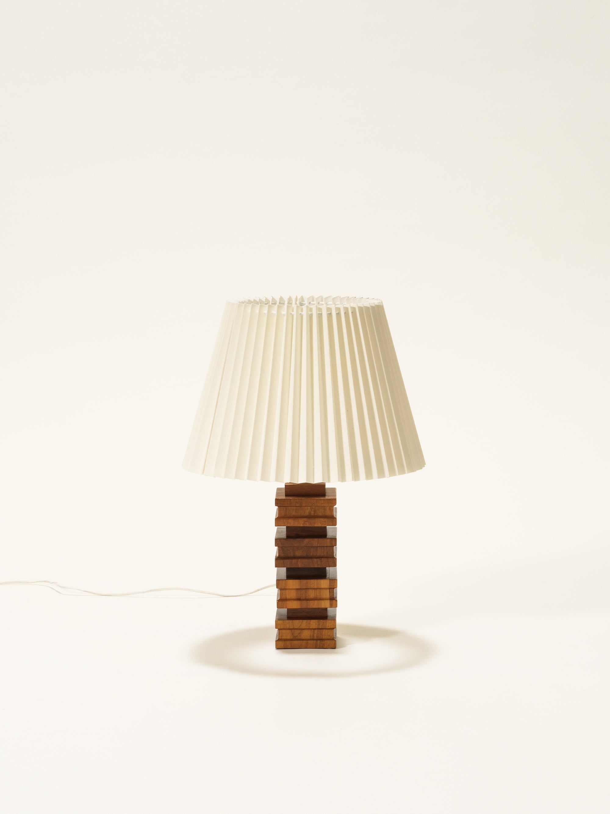 Mid-Century Modern Wooden Table Lamp by Stilarmatur Tranås, Sweden, 1970s