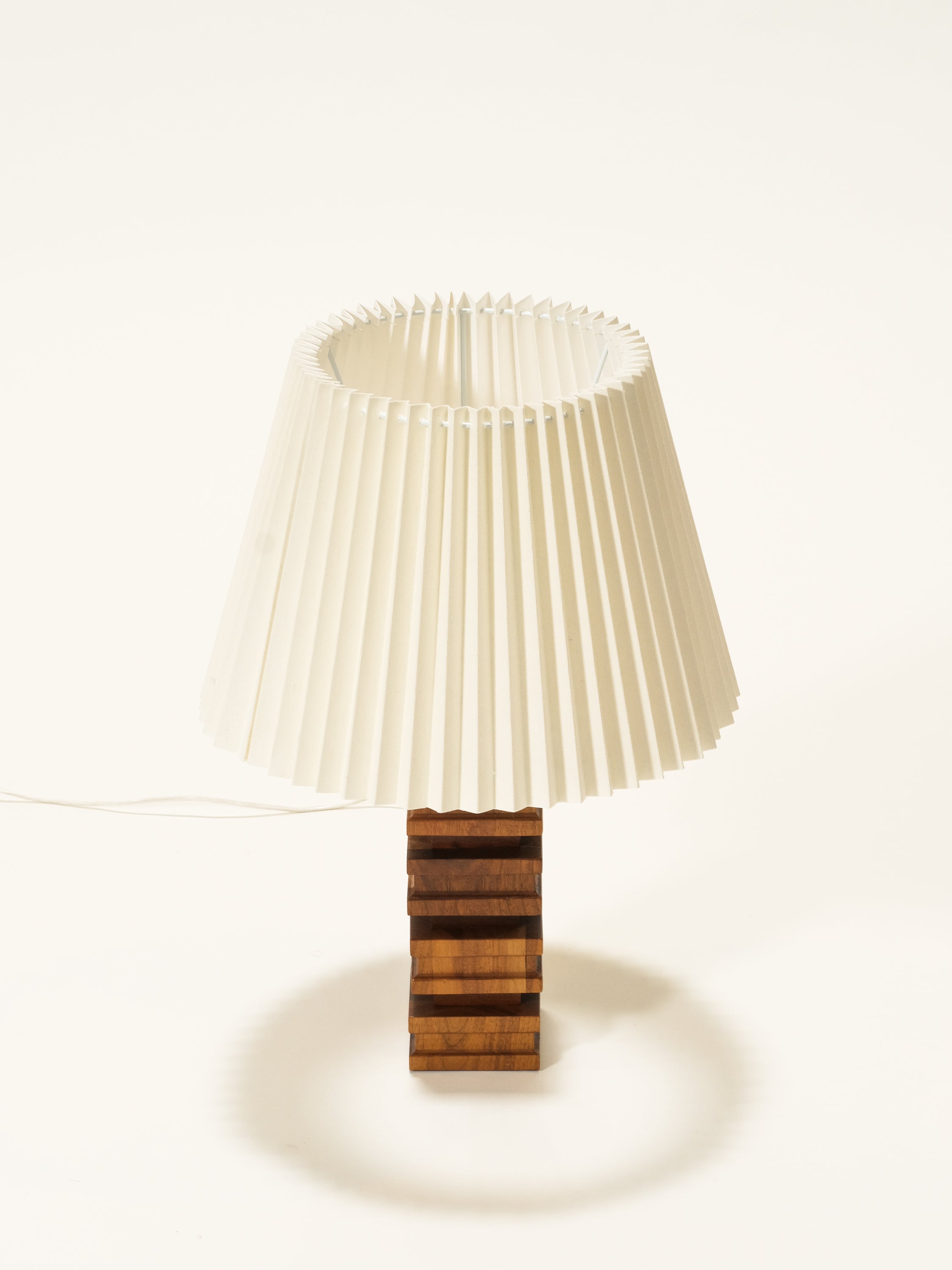 Mid-Century Modern Wooden Table Lamp by Stilarmatur Tranås, Sweden, 1970s
