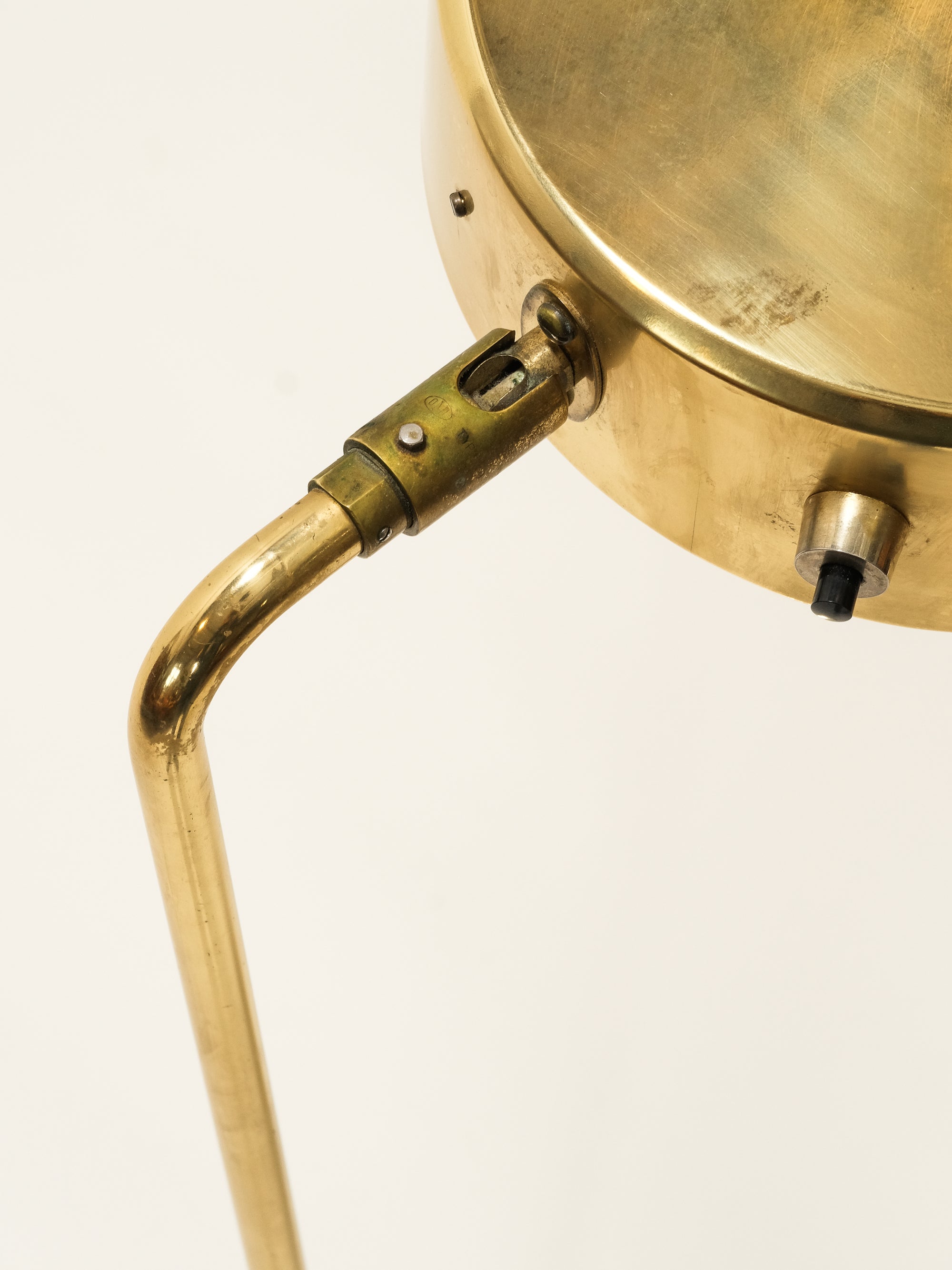 Brass Floor Lamp Model 606 G, Ateljé Lyktan, Sweden, 1960s