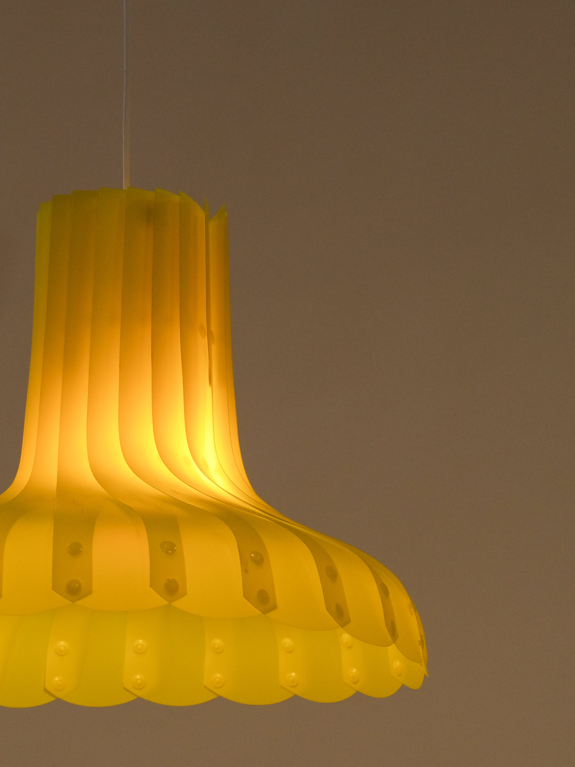 Yellow Model TN 70 Ceiling Lamp by Hans-Agne Jakobsson, Markaryd, Sweden