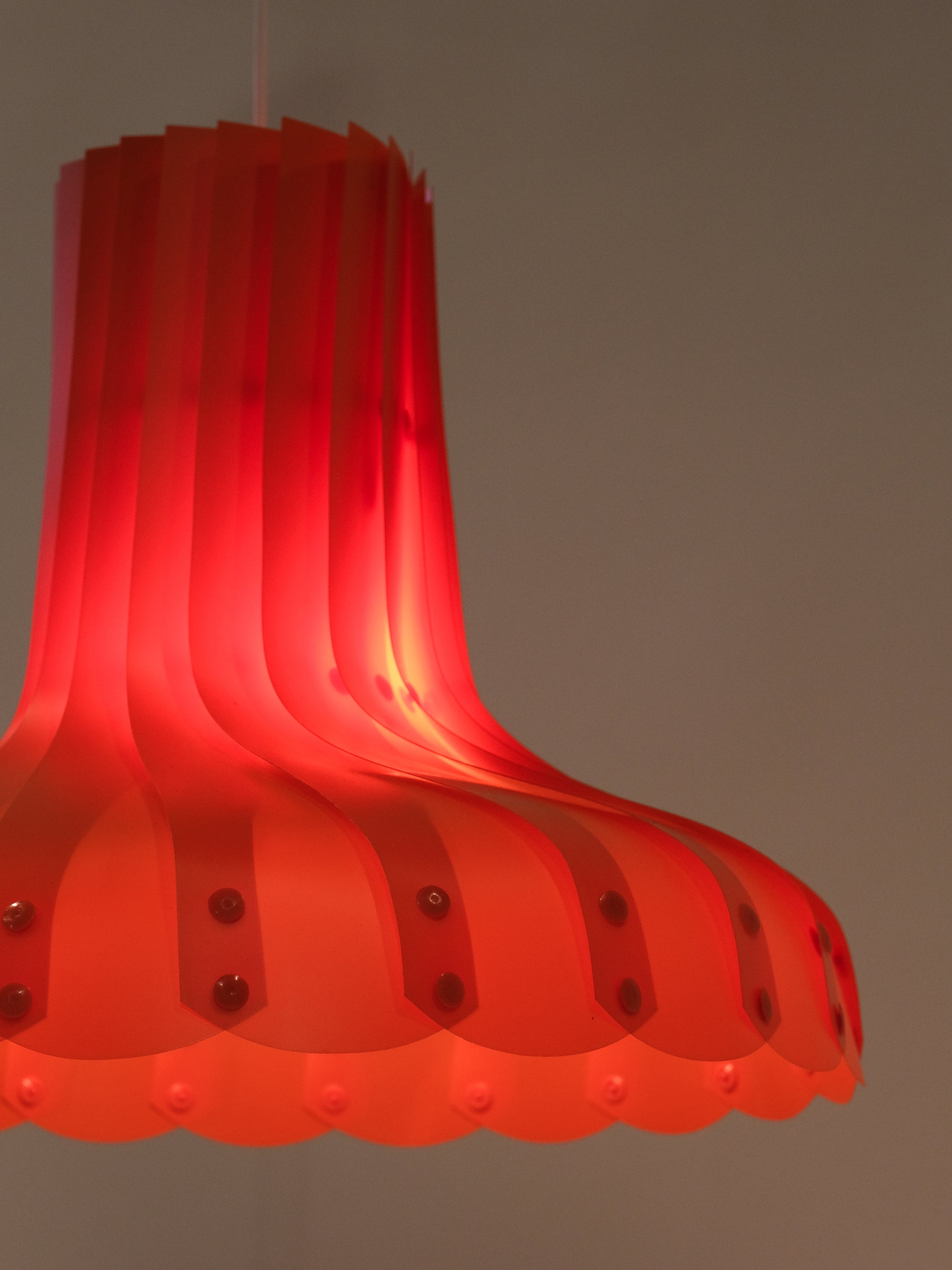 Orange Model TN 70 Ceiling Lamp by Hans-Agne Jakobsson, Markaryd, Sweden