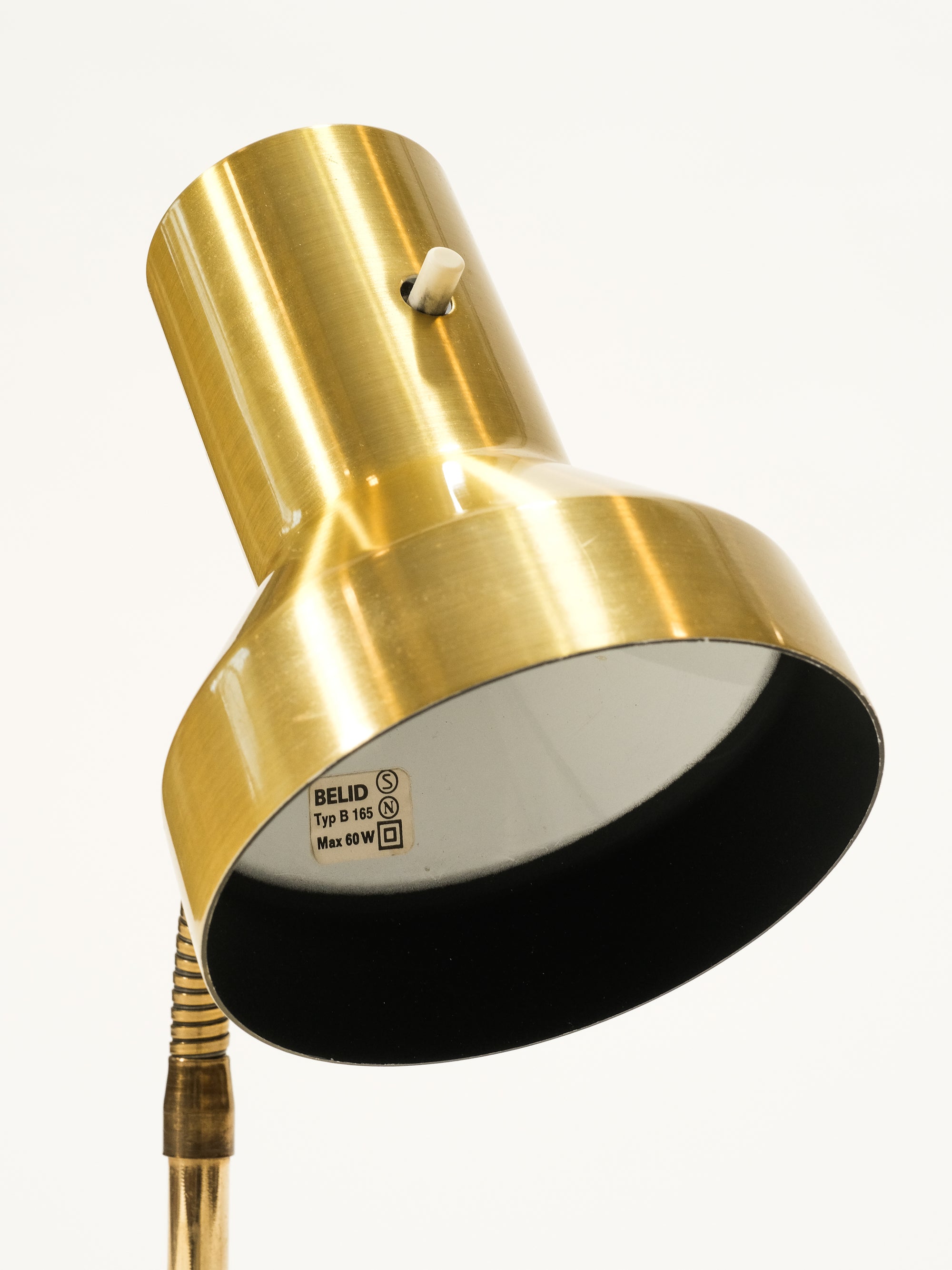 Pair of Mid-Century Swedish Brass Table Lamps, 1960s