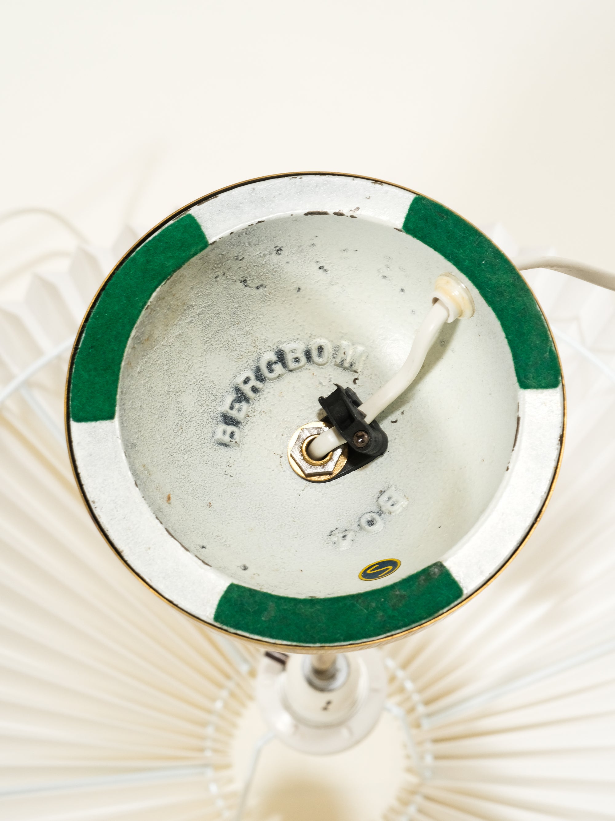 Mid-Century &#39;B-04&#39; Brass Table Lamp by Bergboms, Sweden