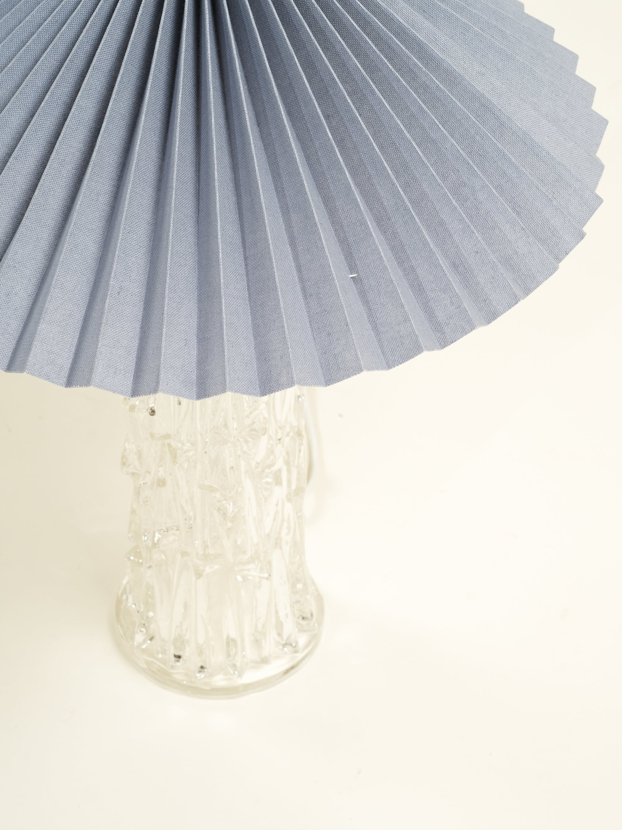 Pair of Mid-Century Glass Table Lamps by Stilarmatur Tranås, Sweden, 1970s