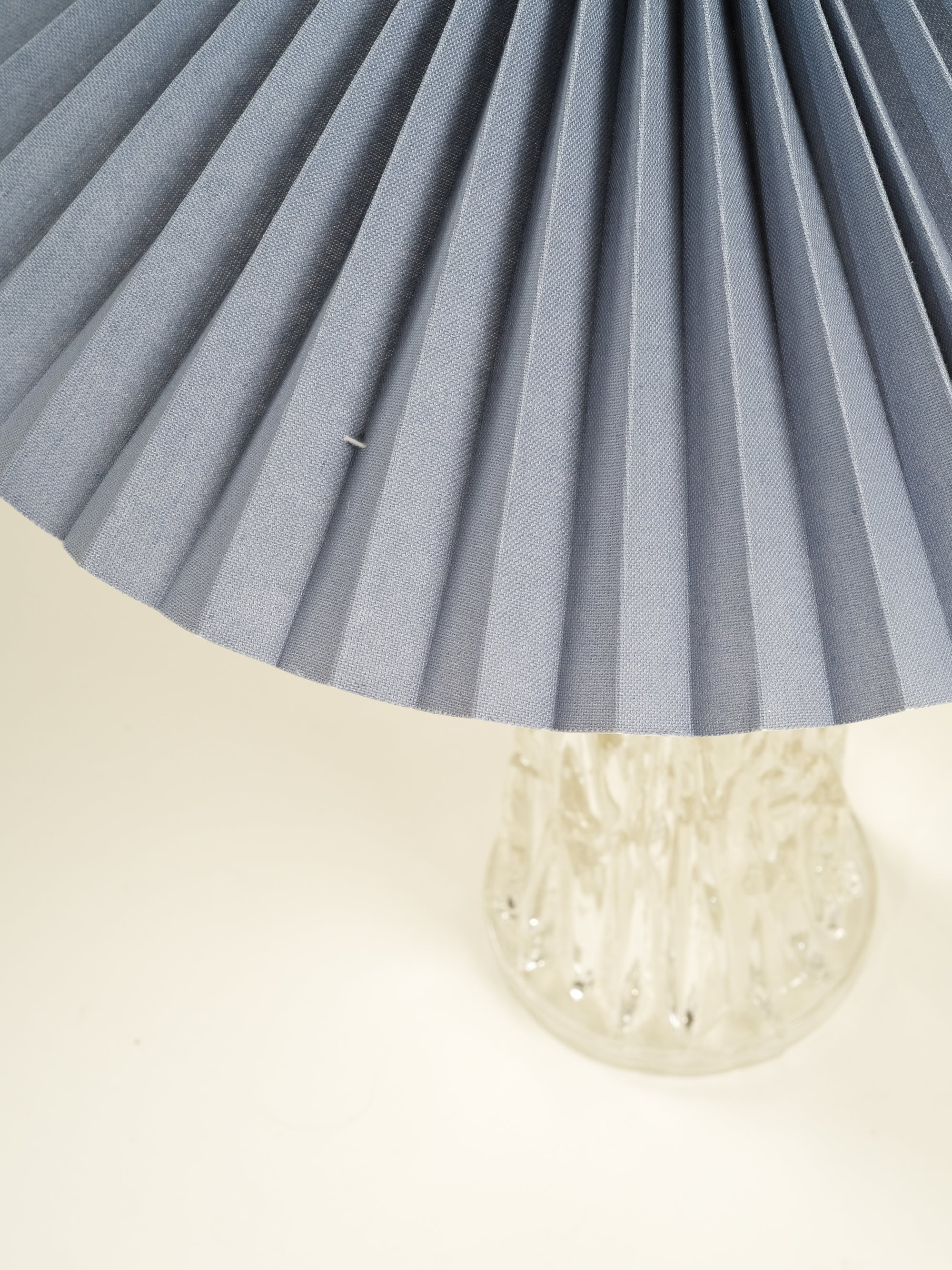 Pair of Mid-Century Glass Table Lamps by Stilarmatur Tranås, Sweden, 1970s