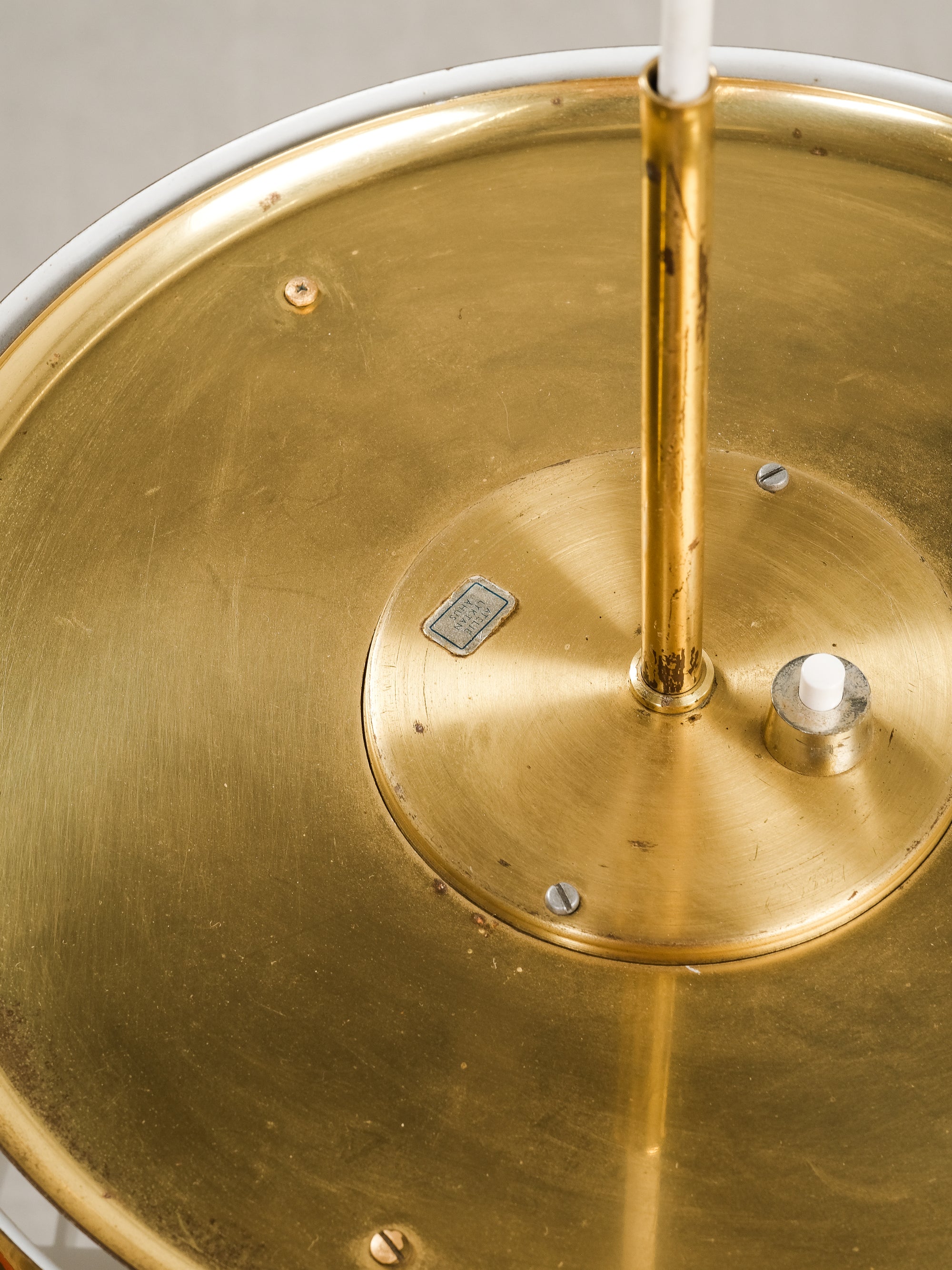 Brass &quot;Bumling&quot; Ceiling Lamp by Anders Pehrson for Ateljé Lyktan