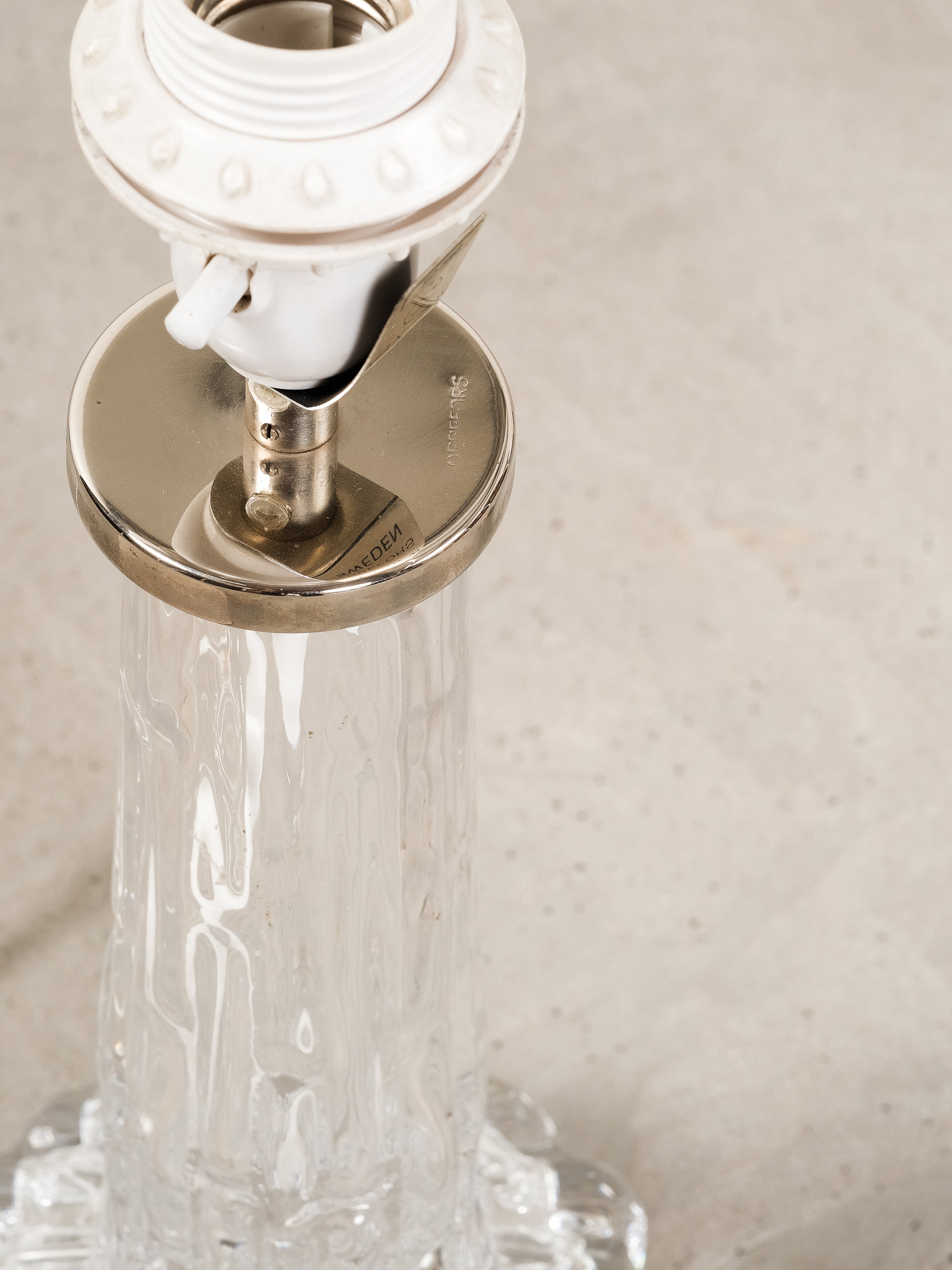 Swedish Mid-Century Glass Table Lamps by Carl Fagerlund for Orrefors