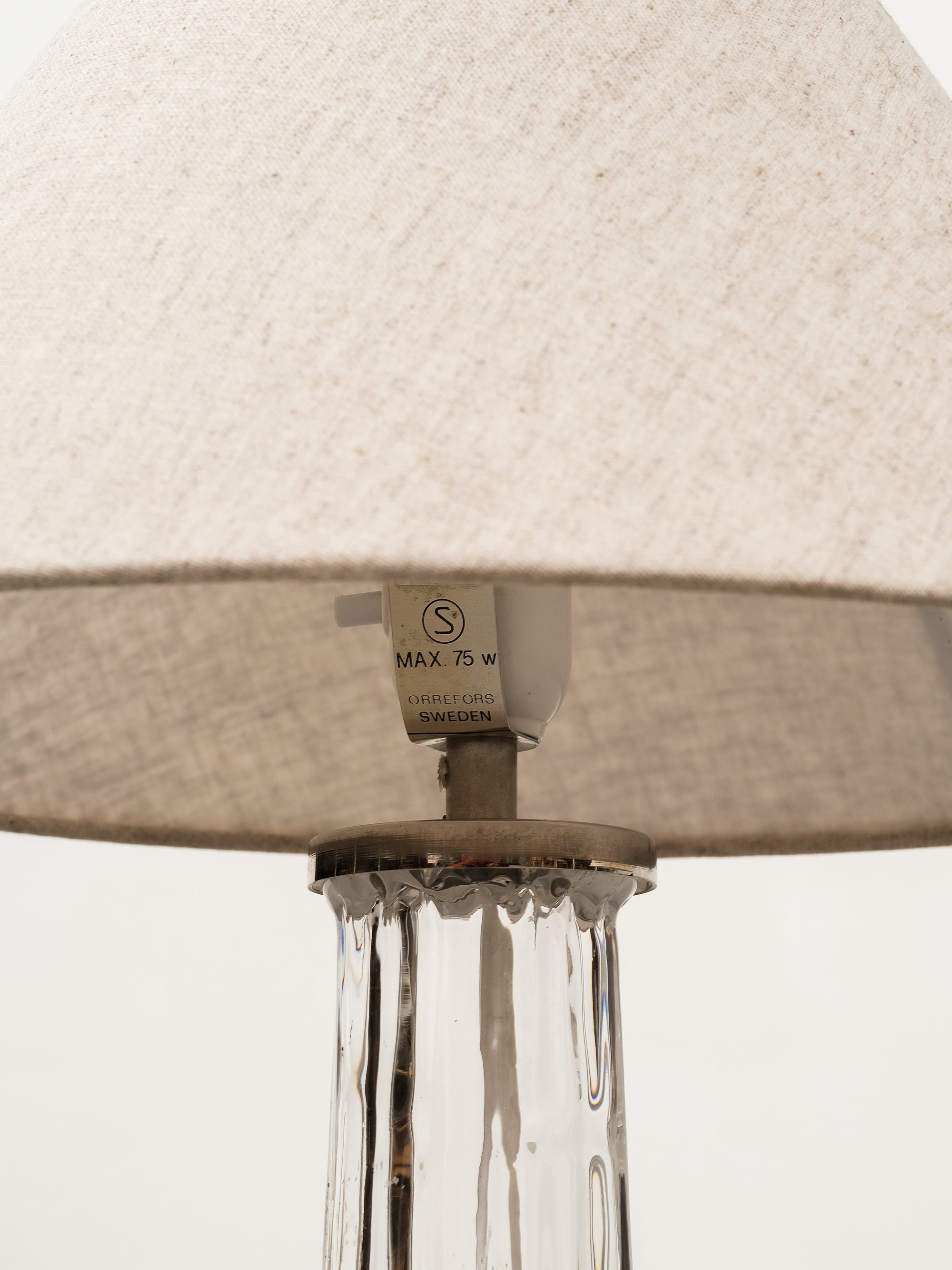 Swedish Mid-Century Glass Table Lamps by Carl Fagerlund for Orrefors