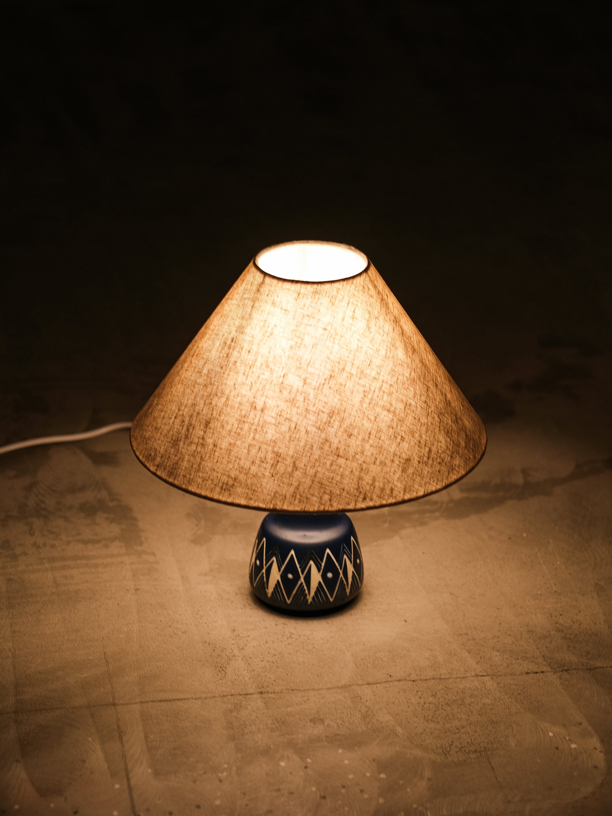 Danish Mid-Century Modern Ceramic Table Lamp by Søholm, 1960s