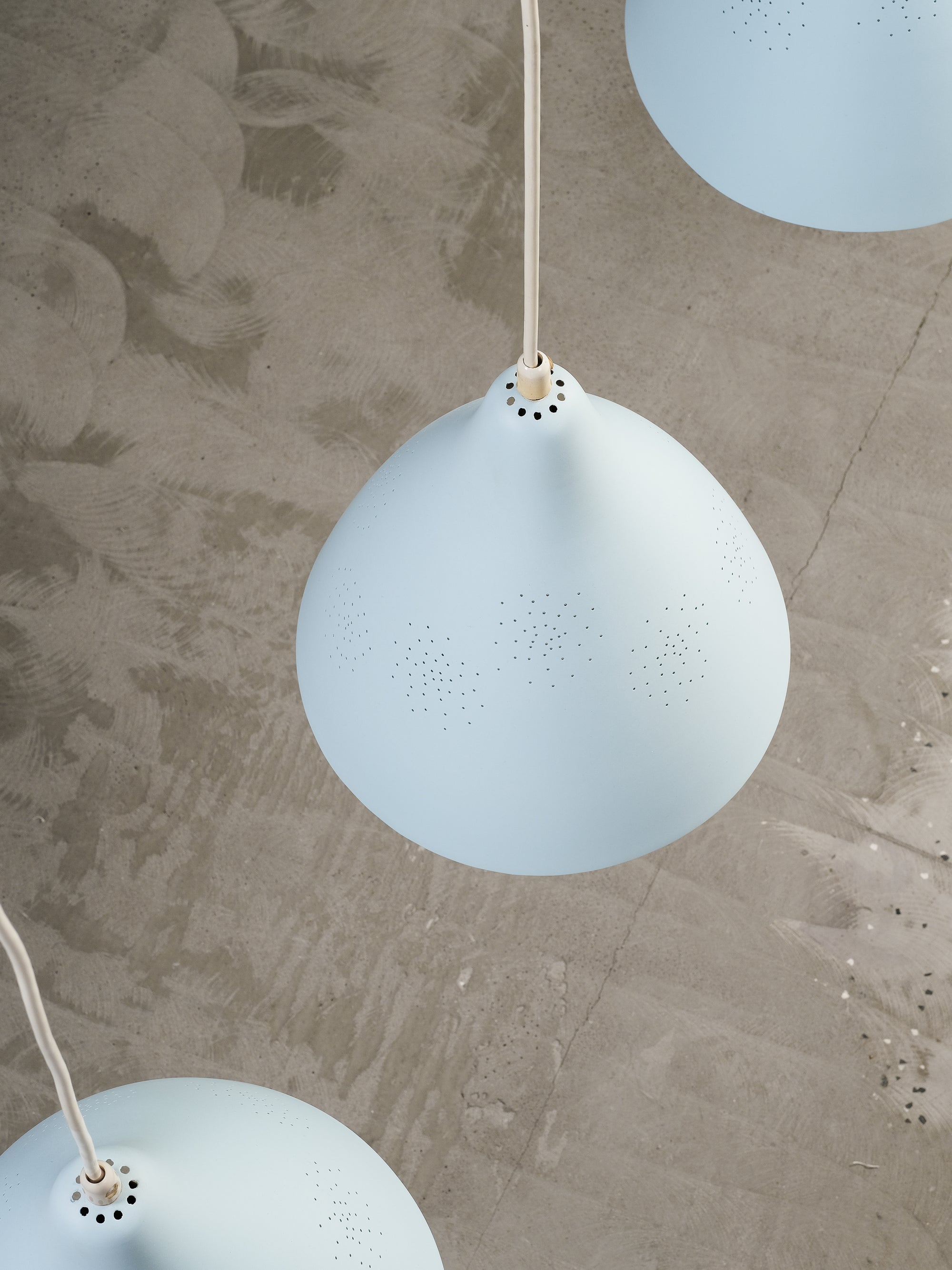 Set of 3 Pendant Lamps Model 61-314 by Lisa Johansson-Pape, Orno, Finland, 1950s