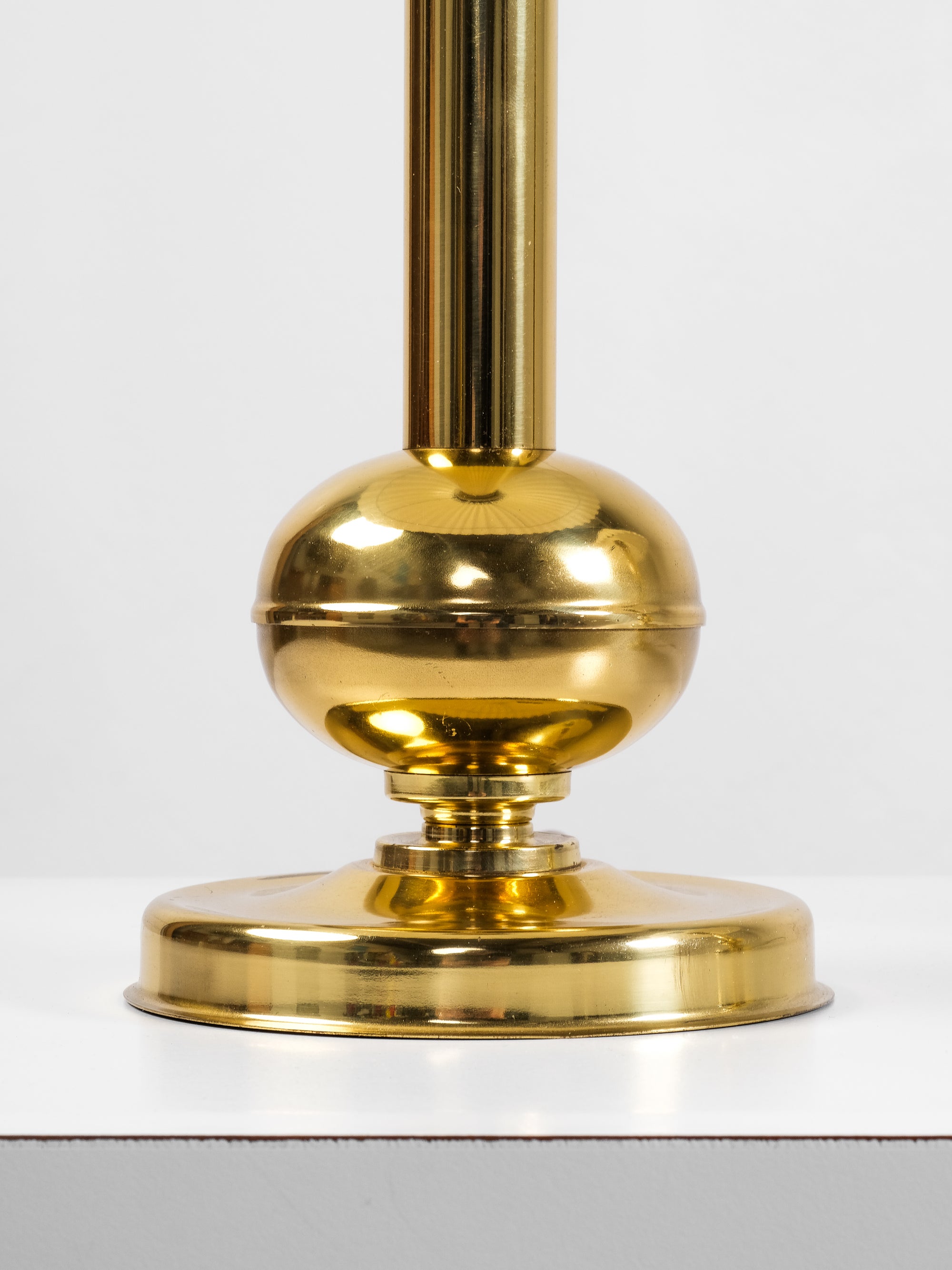 Pair of Norwegian Brass Table Lamps by G. Johansen, 1960s