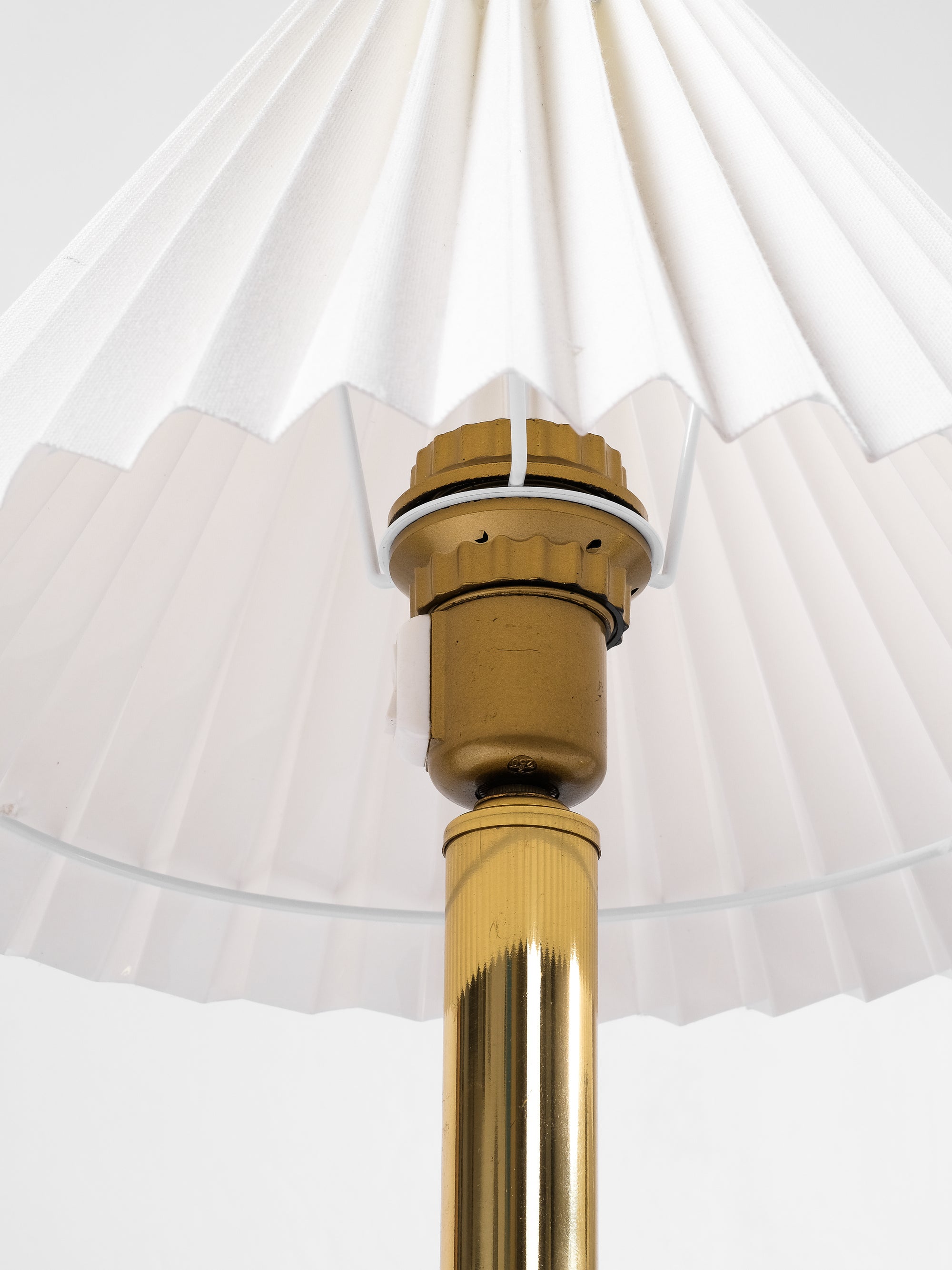 Pair of Norwegian Brass Table Lamps by G. Johansen, 1960s