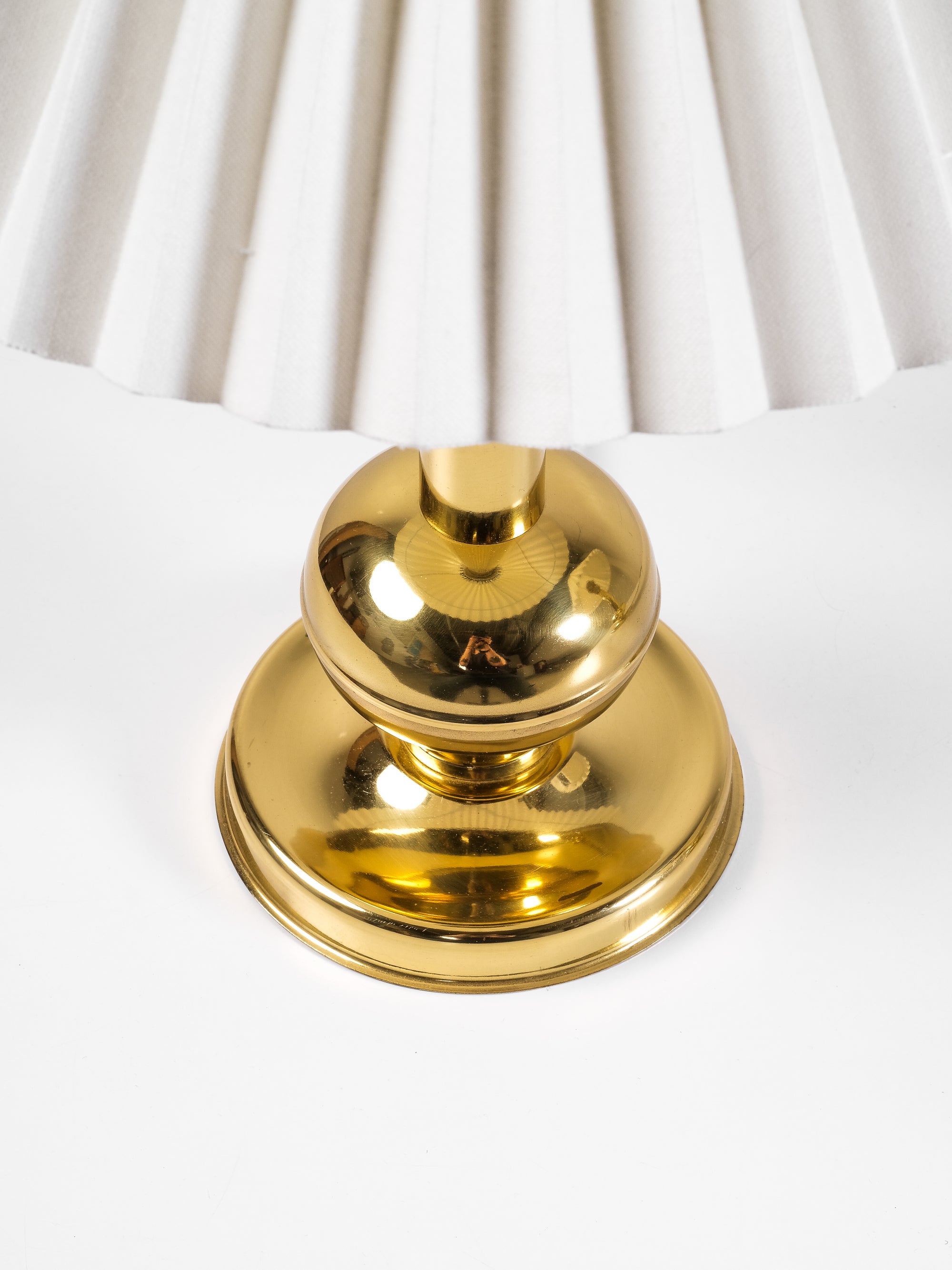 Pair of Norwegian Brass Table Lamps by G. Johansen, 1960s