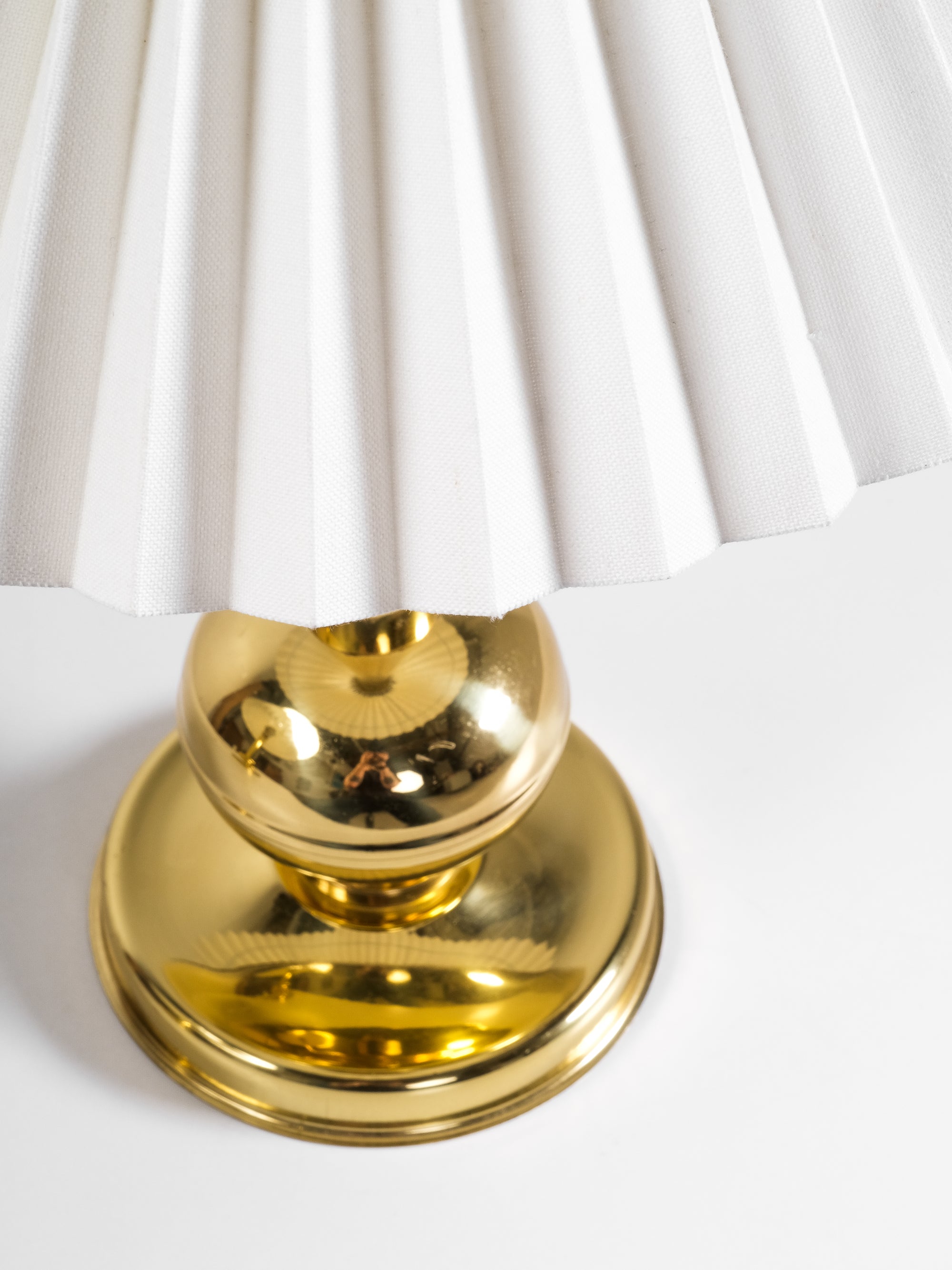 Pair of Norwegian Brass Table Lamps by G. Johansen, 1960s