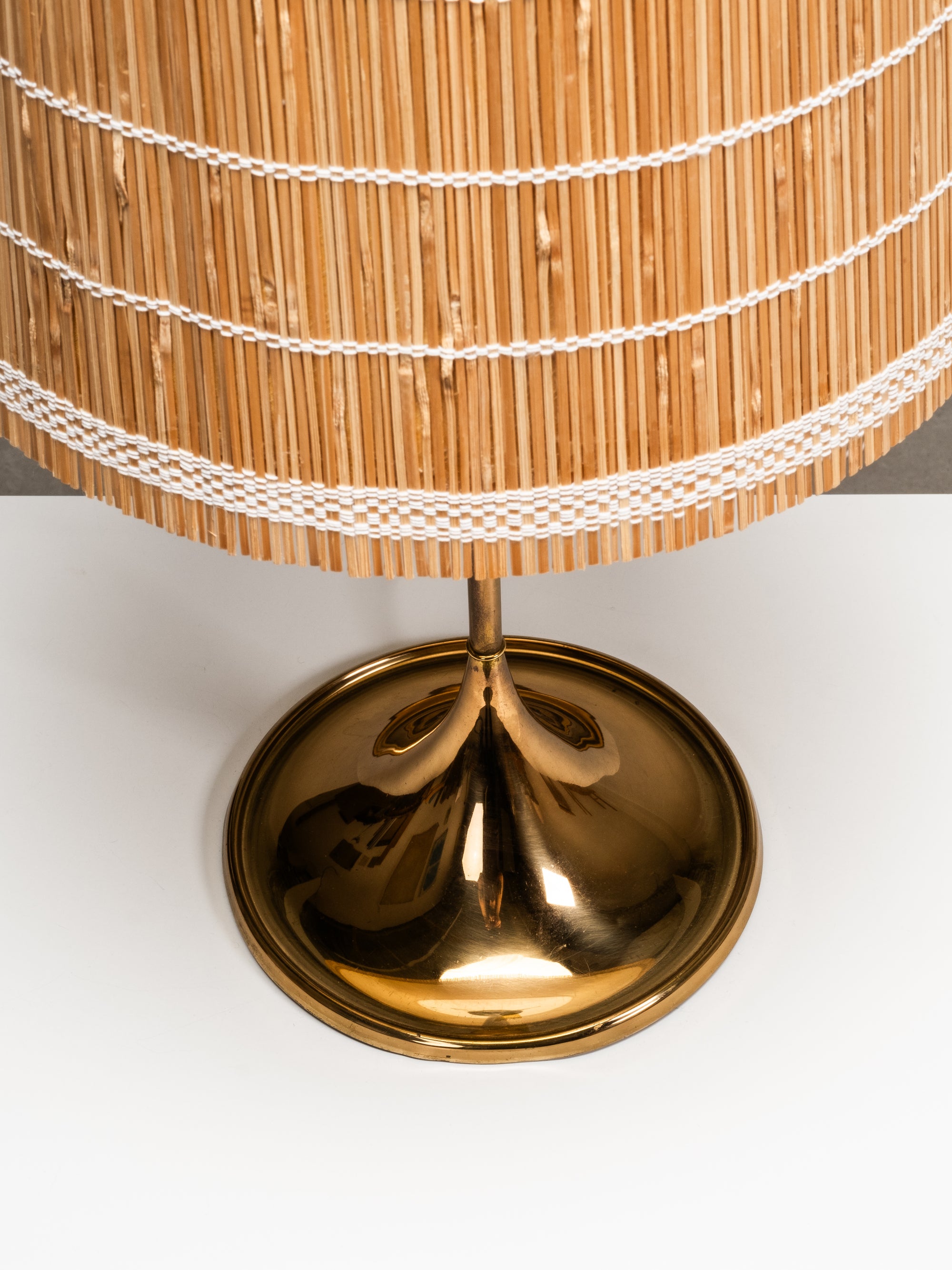 Brass Table Lamp B-024 by Alf Svensson &amp; Yngvar Sandström for Bergboms, 1960s