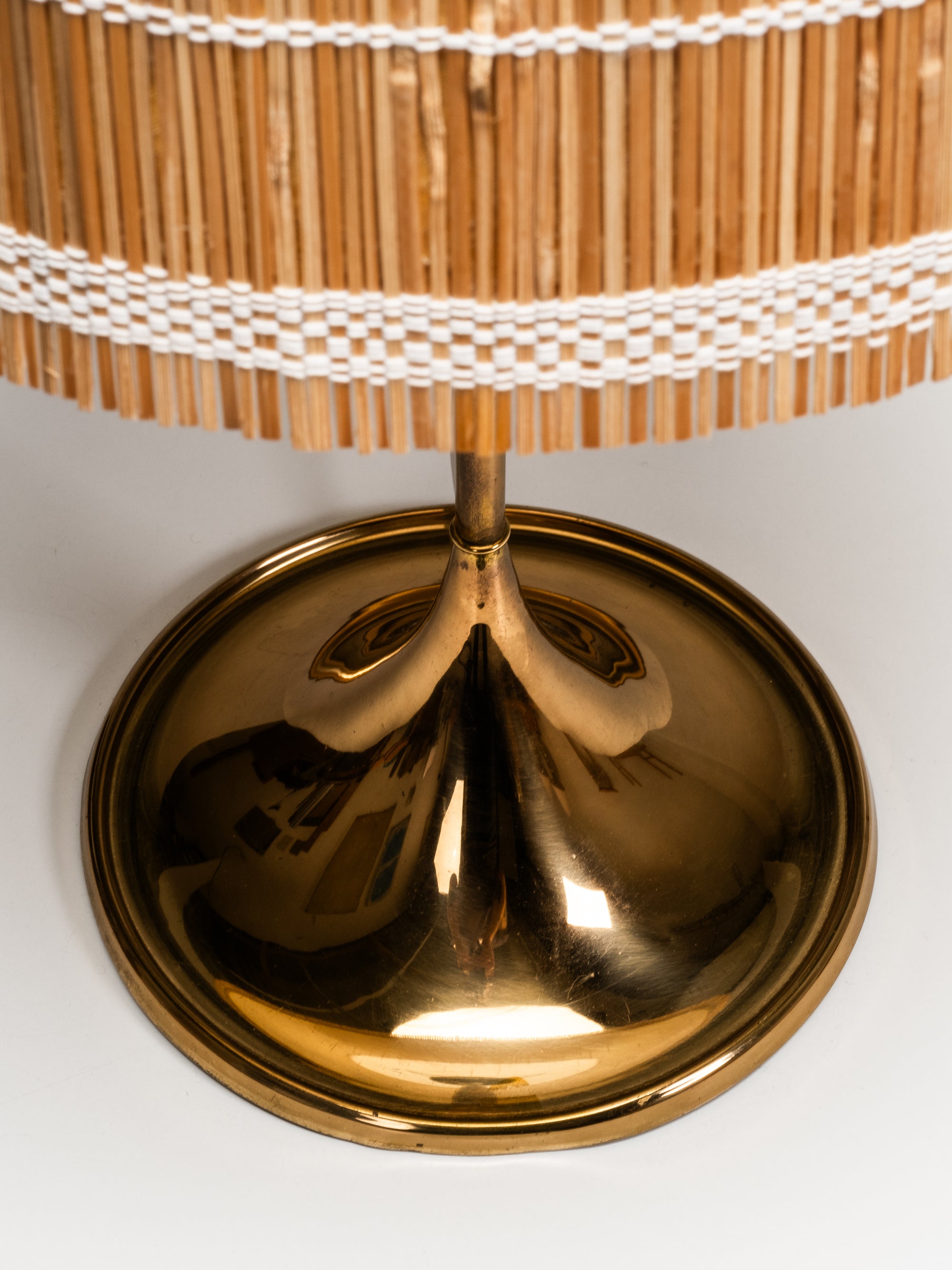 Brass Table Lamp B-024 by Alf Svensson &amp; Yngvar Sandström for Bergboms, 1960s