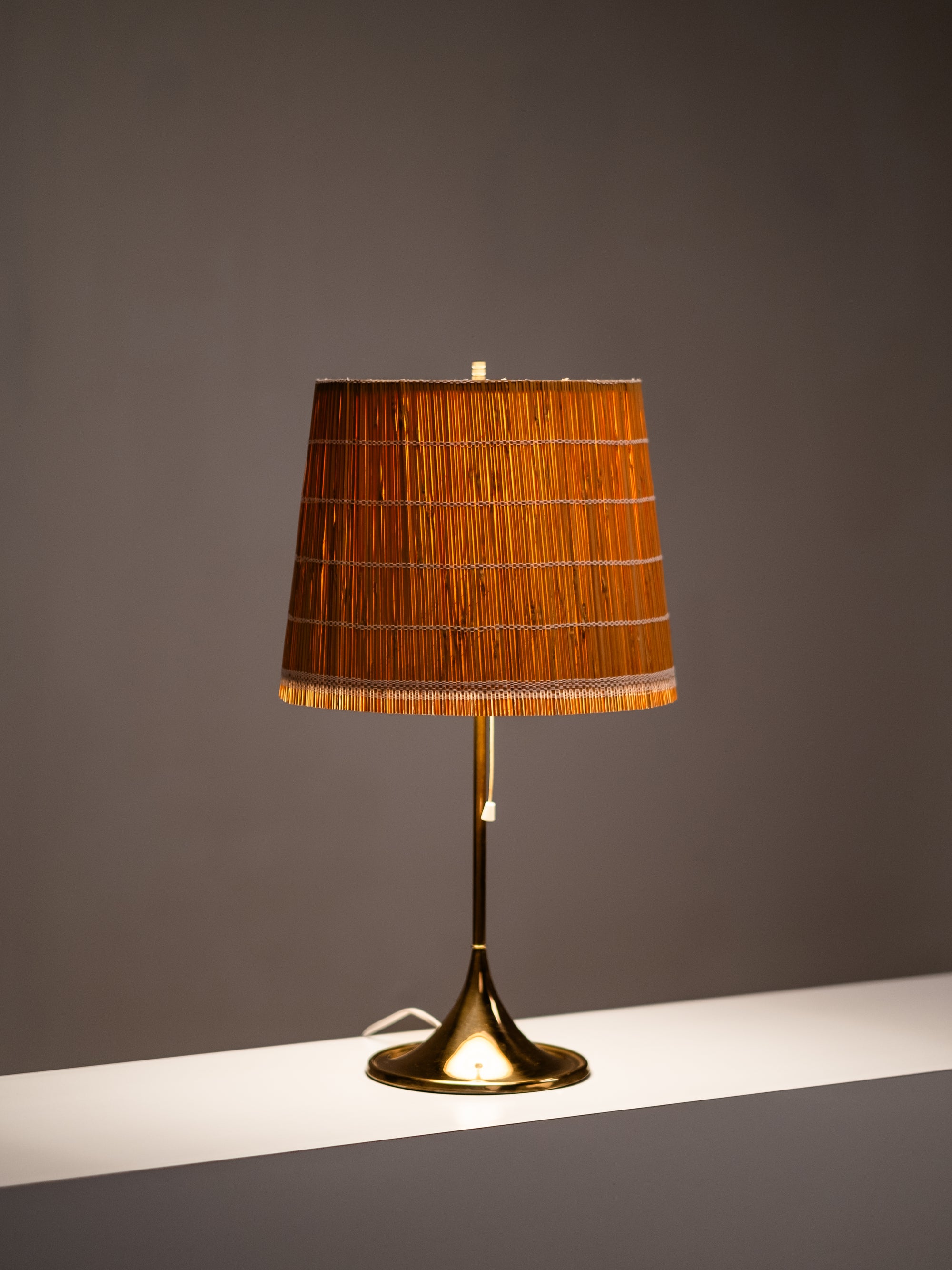 Brass Table Lamp B-024 by Alf Svensson &amp; Yngvar Sandström for Bergboms, 1960s