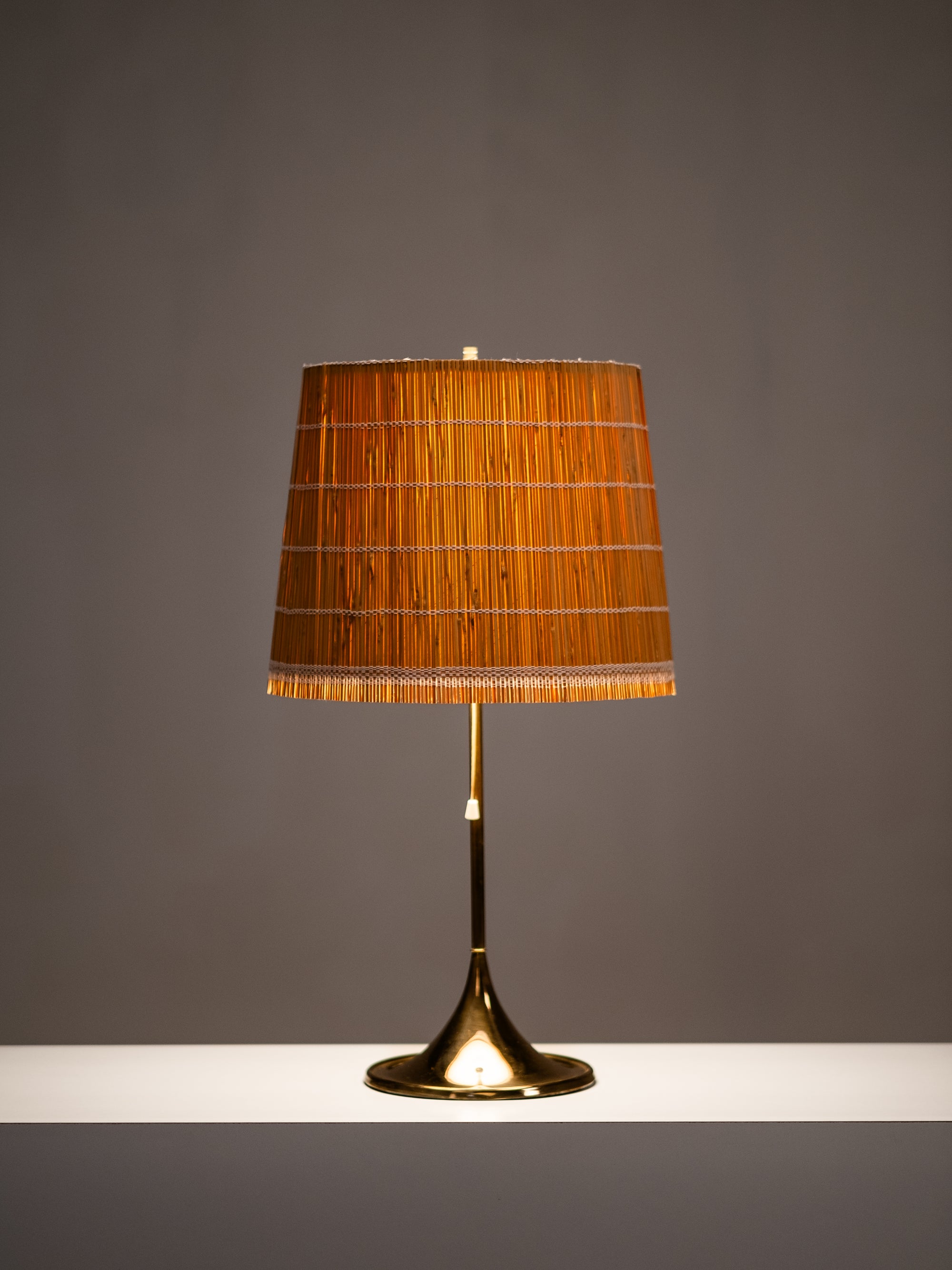 Brass Table Lamp B-024 by Alf Svensson &amp; Yngvar Sandström for Bergboms, 1960s