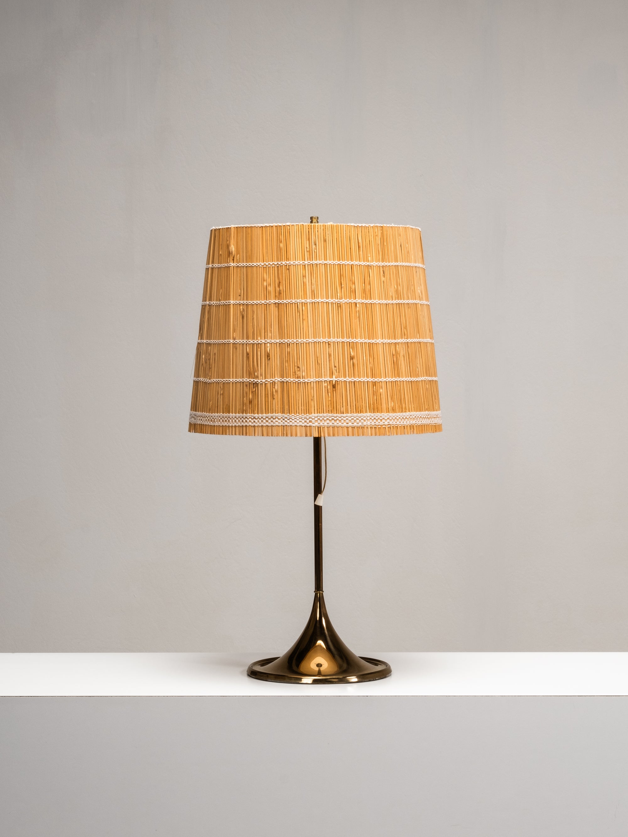Brass Table Lamp B-024 by Alf Svensson &amp; Yngvar Sandström for Bergboms, 1960s
