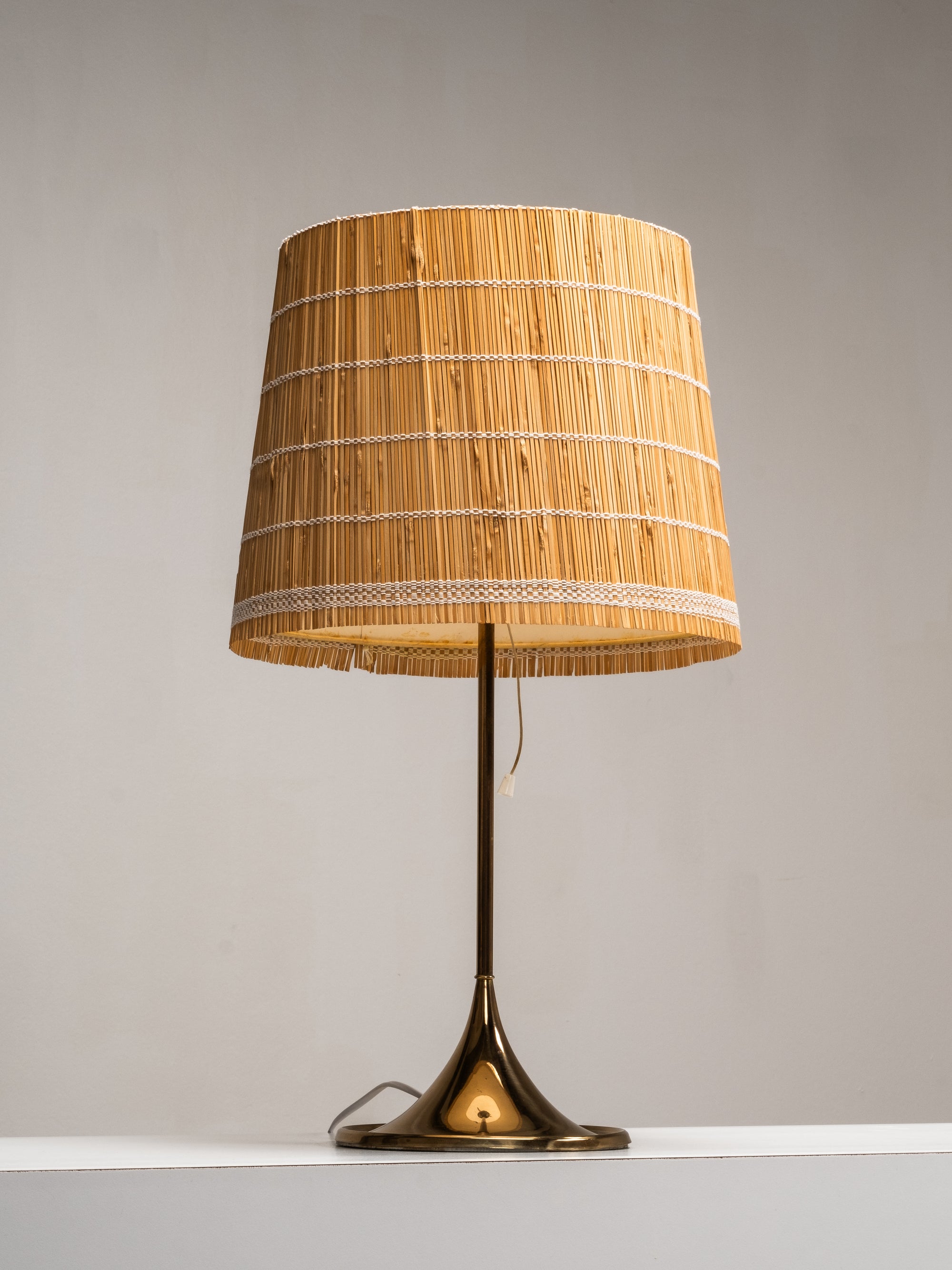 Brass Table Lamp B-024 by Alf Svensson &amp; Yngvar Sandström for Bergboms, 1960s