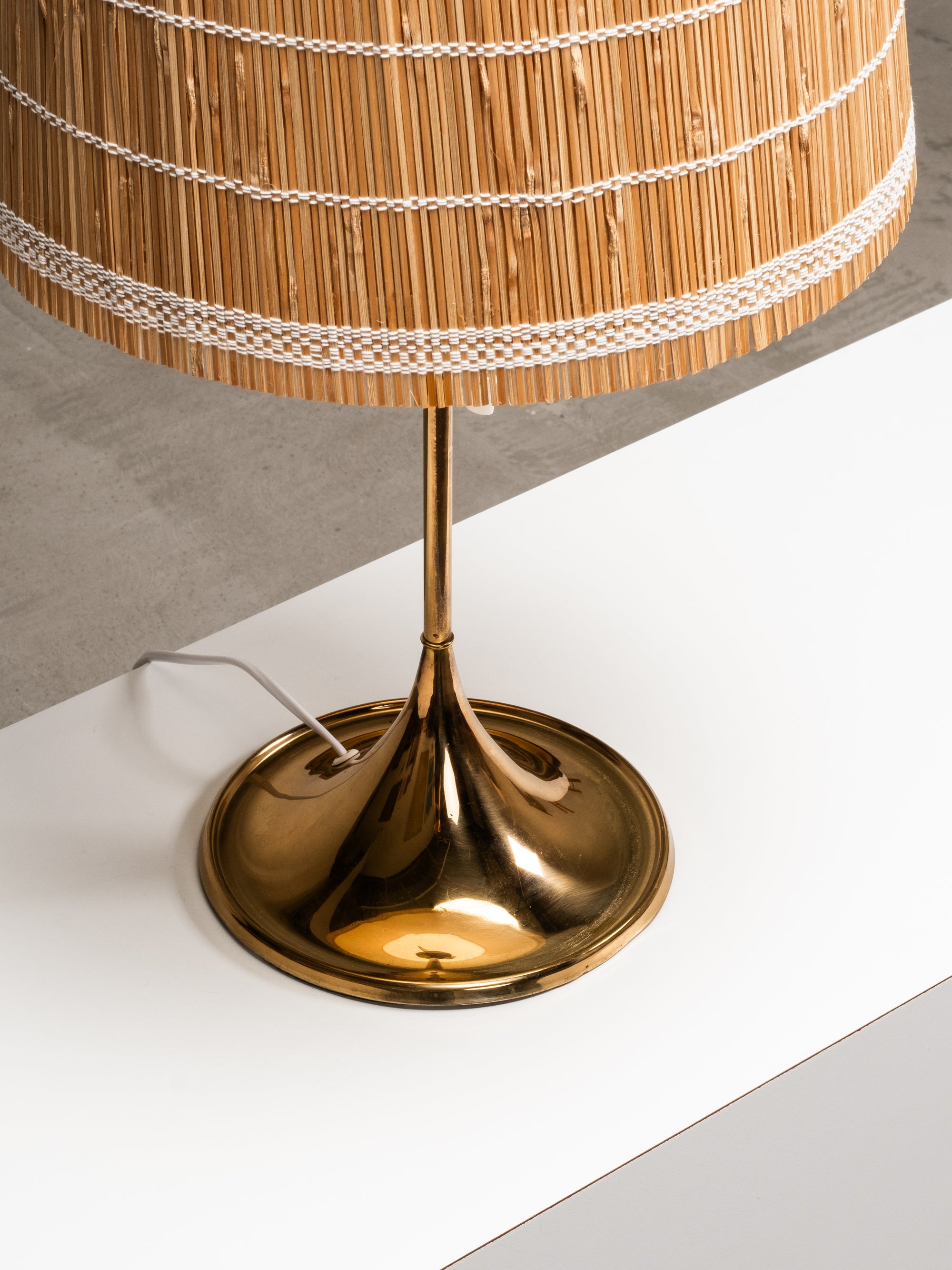 Brass Table Lamp B-024 by Alf Svensson &amp; Yngvar Sandström for Bergboms, 1960s
