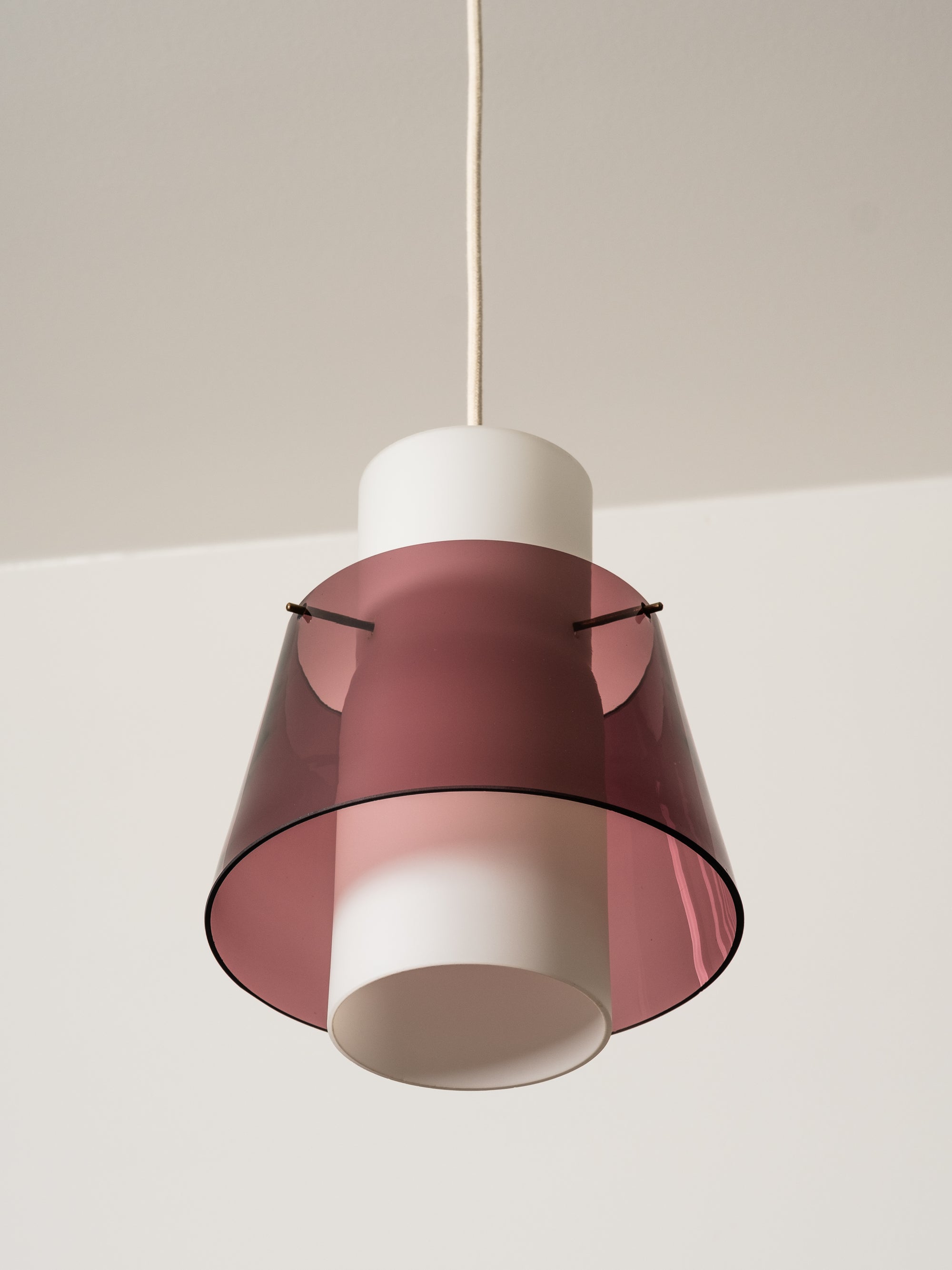 Glass Pendant Lamp, Stockmann, Finland, 1950s