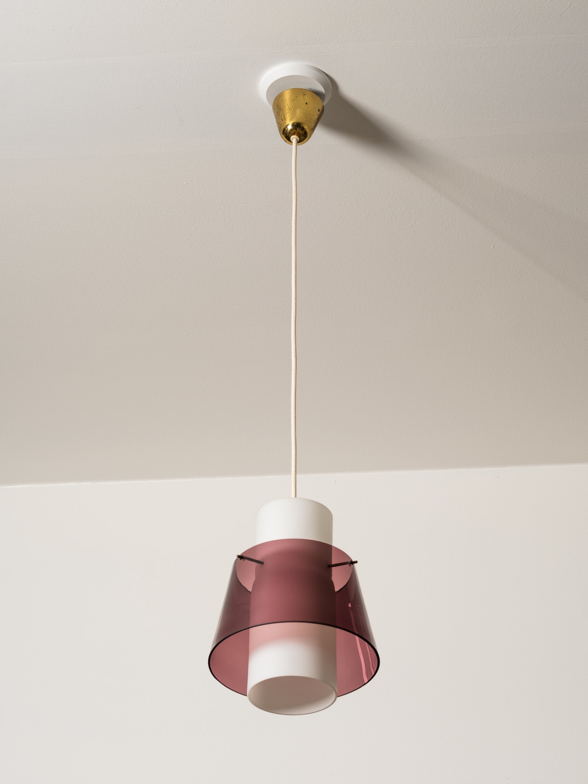Glass Pendant Lamp, Stockmann, Finland, 1950s