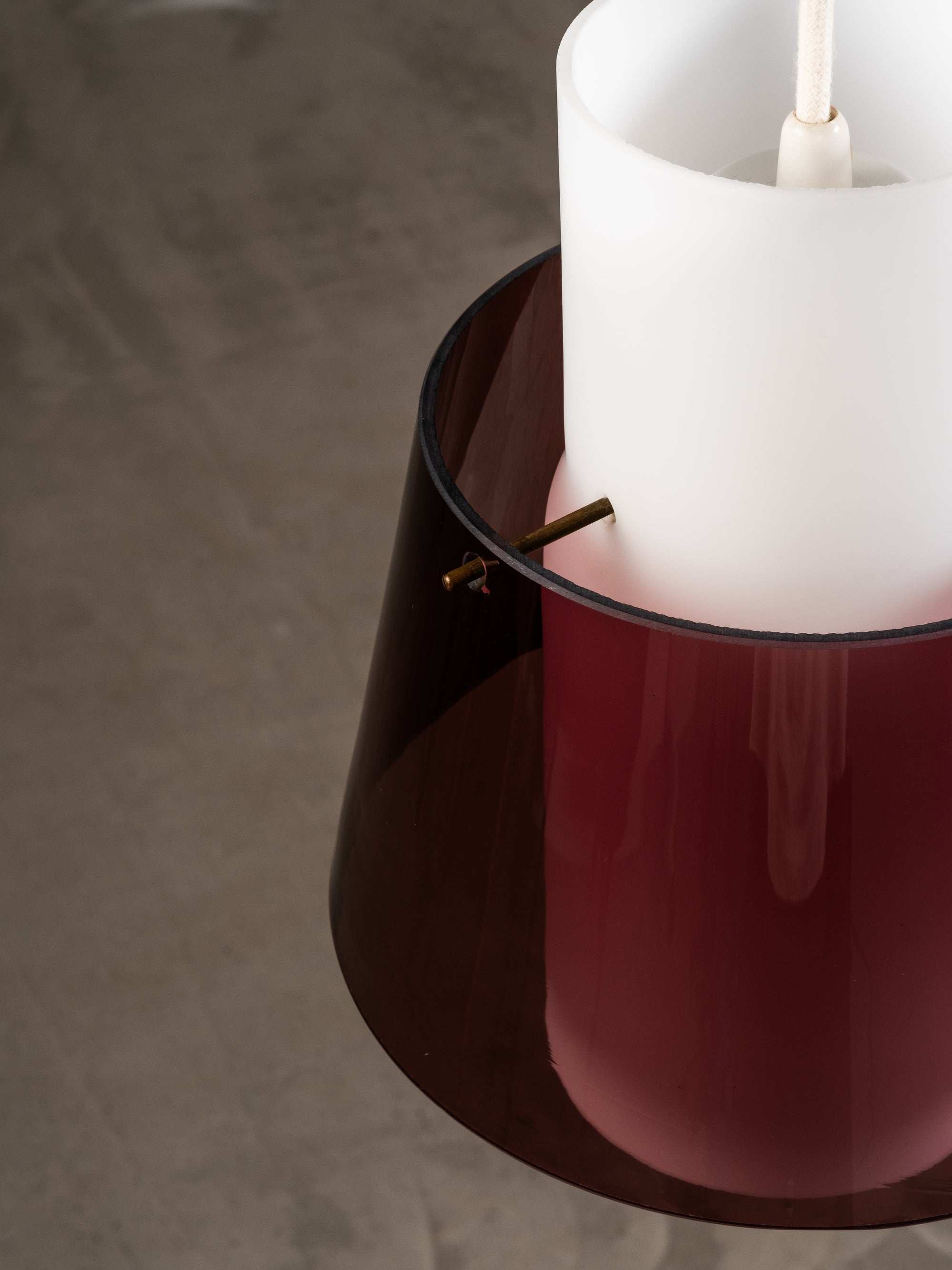 Glass Pendant Lamp, Stockmann, Finland, 1950s