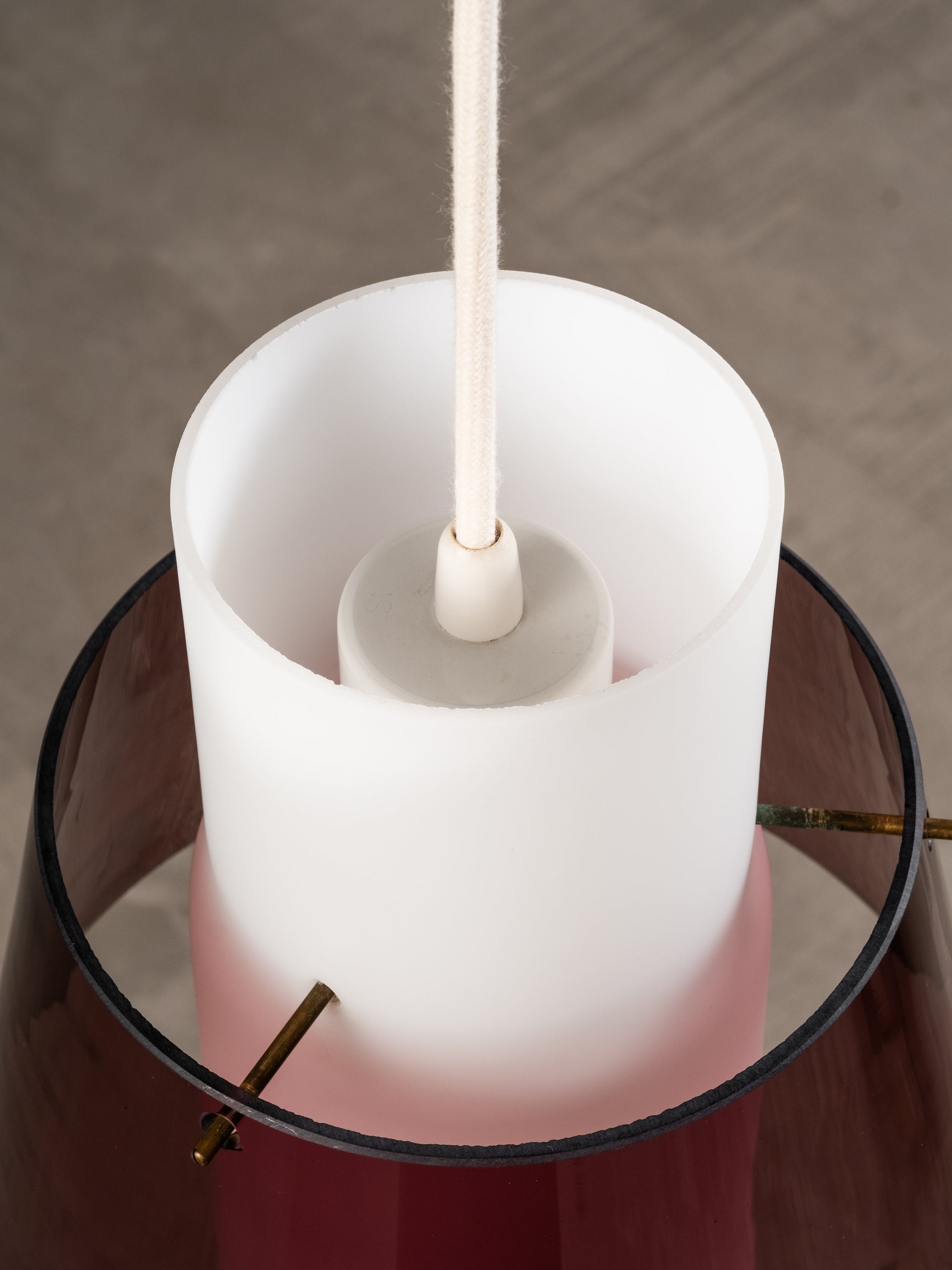 Glass Pendant Lamp, Stockmann, Finland, 1950s