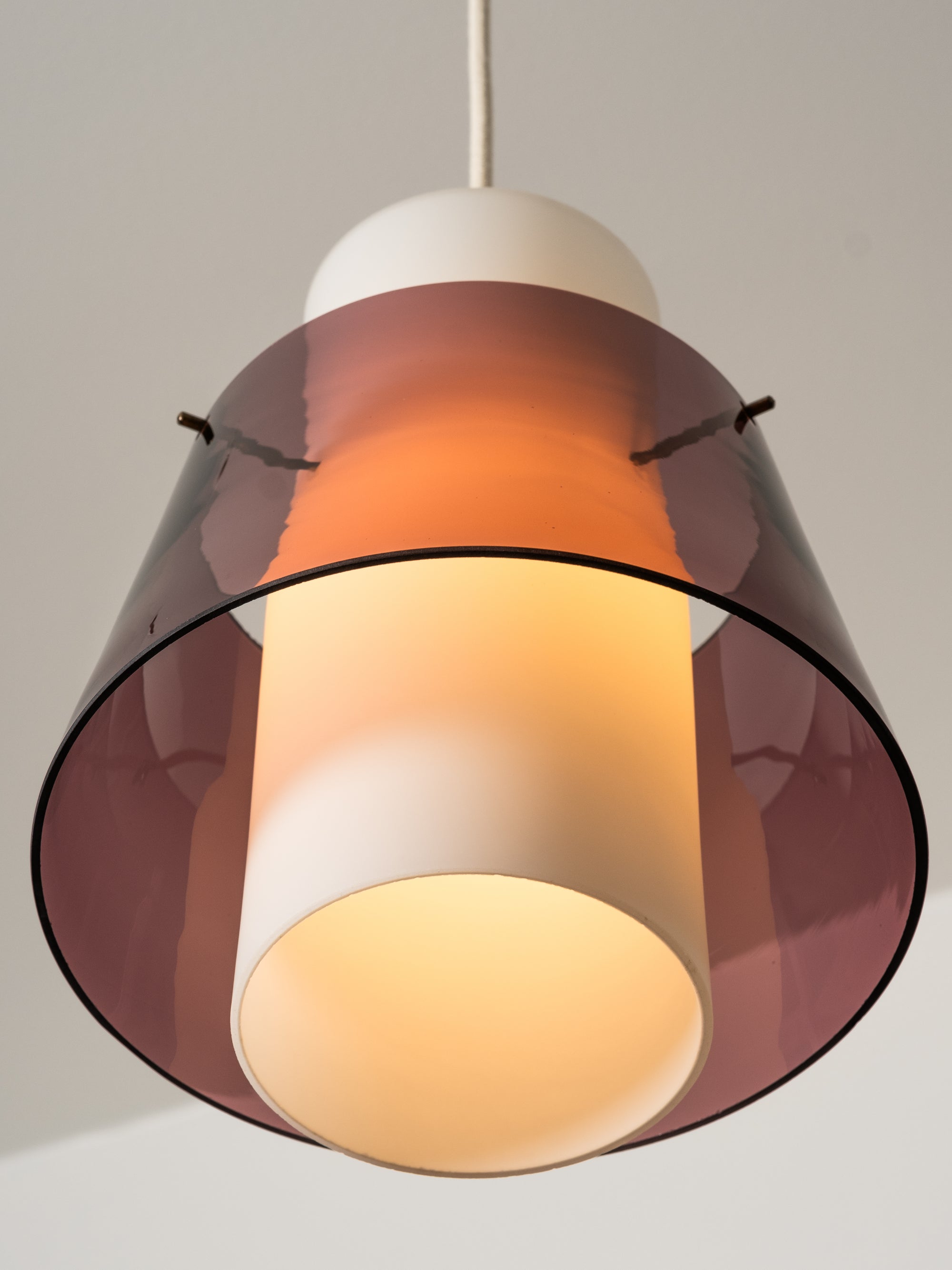 Glass Pendant Lamp, Stockmann, Finland, 1950s