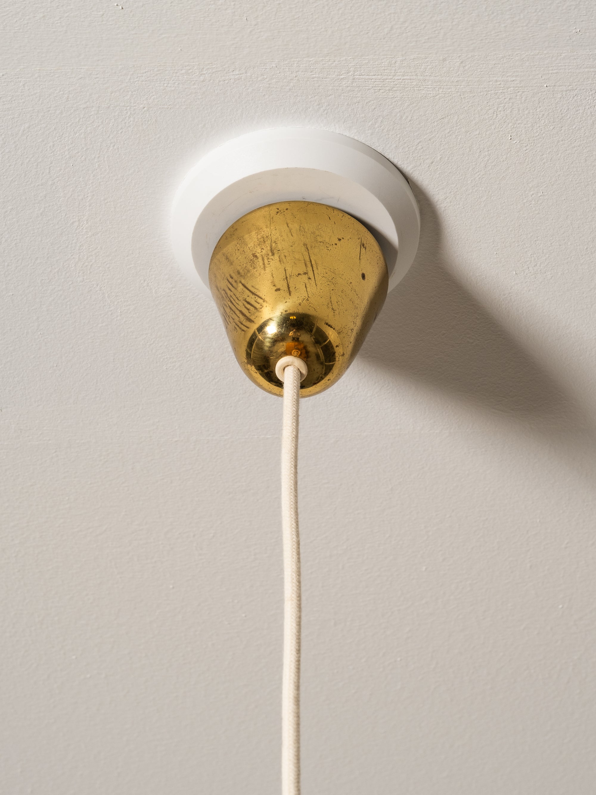 Glass Pendant Lamp, Stockmann, Finland, 1950s