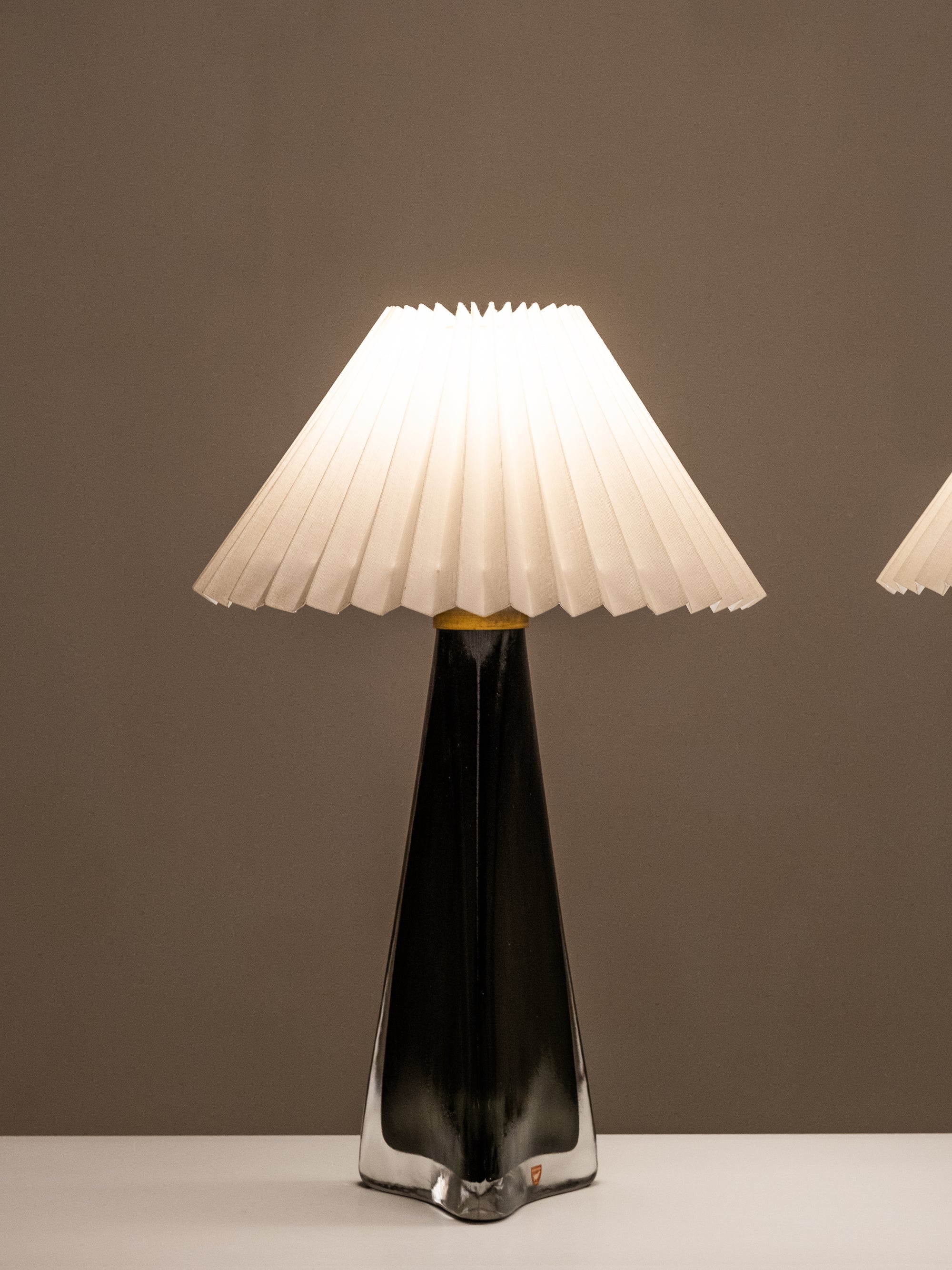 Pair of Large Glass Table Lamps Model RD 1319 by Carl Fagerlund for Orrefors