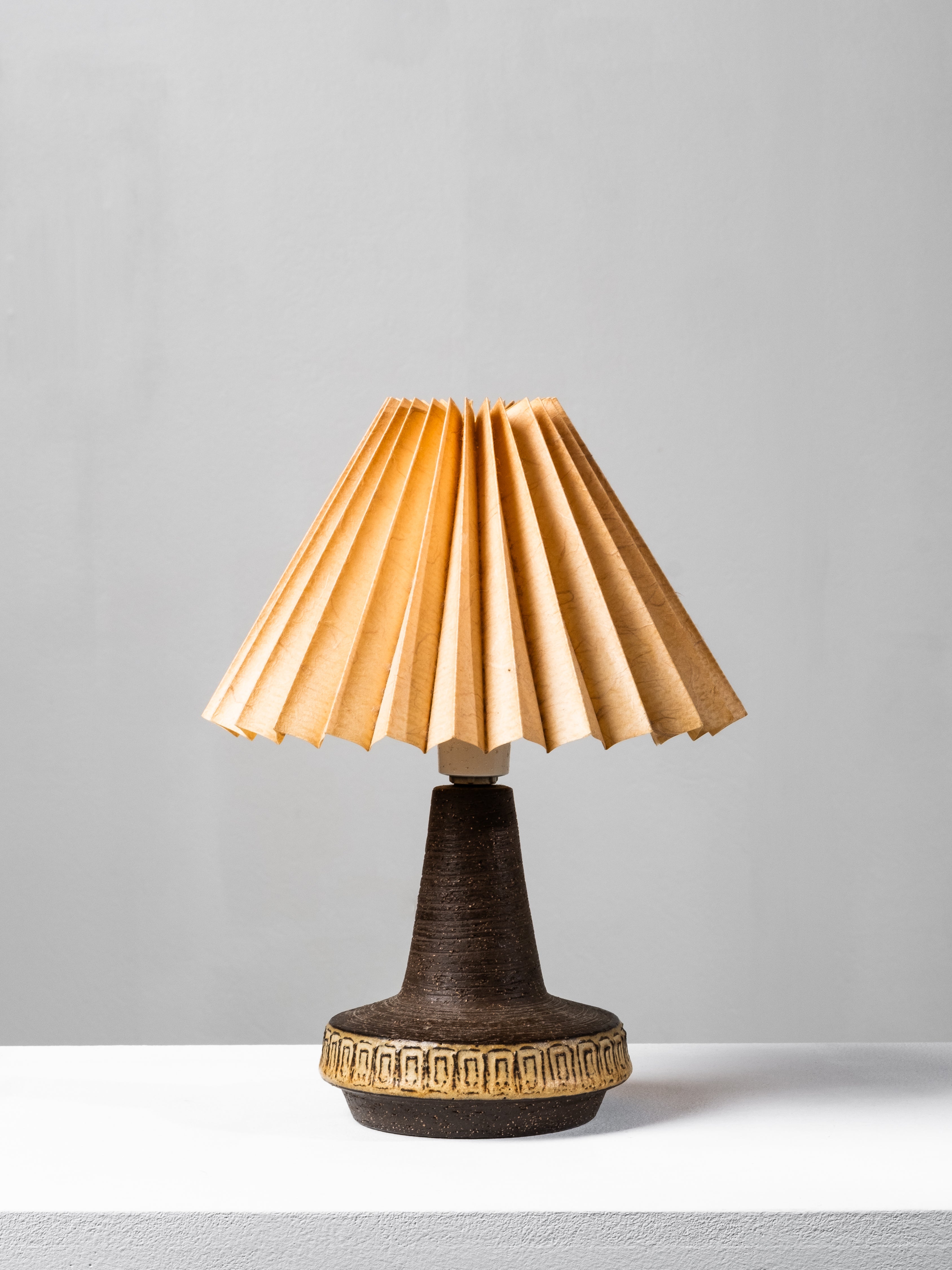 Stoneware Table Lamp by Michael Andersen & Søn, Bornholm, Denmark
