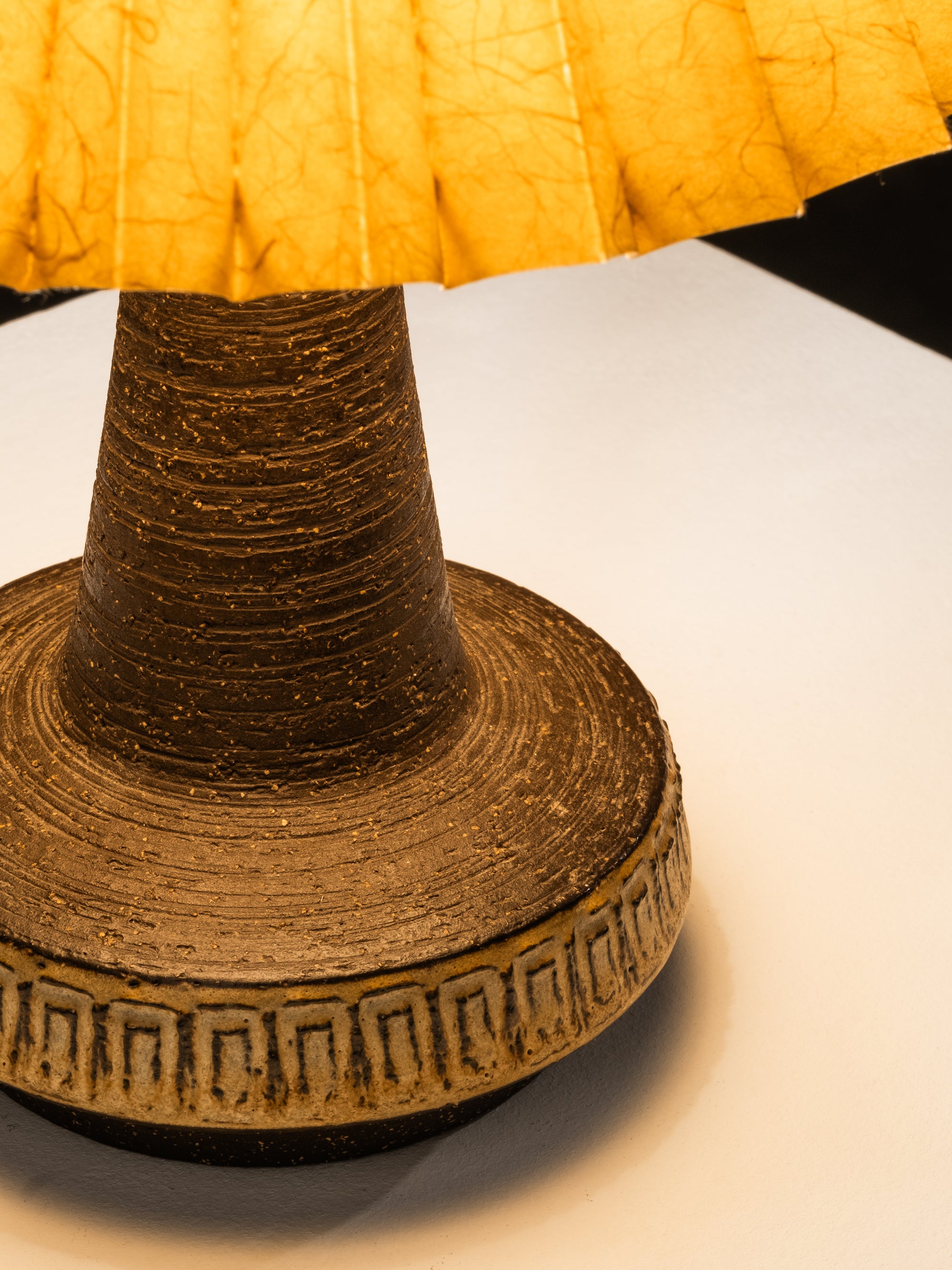 Stoneware Table Lamp by Michael Andersen &amp; Søn, Bornholm, Denmark, 1960s